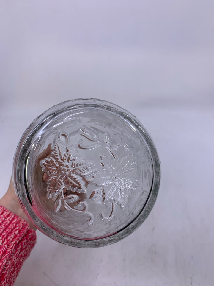 POINSETTIA PRINCESS HOUSE CANISTER.