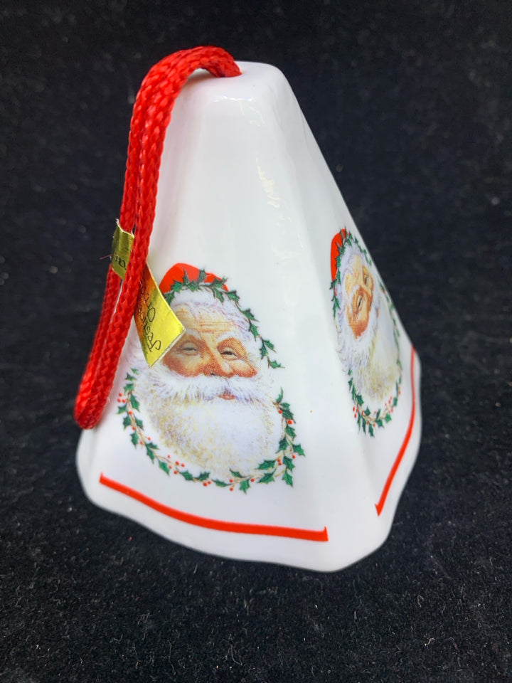 CERAMIC SANTA POTPOURRI TREE ORNAMENT.