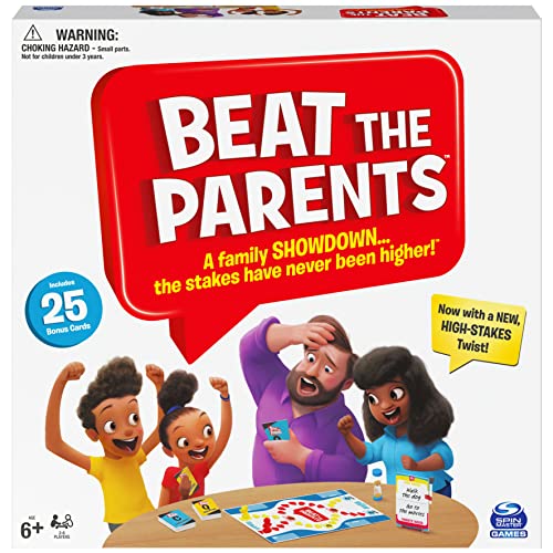 Spin Master Games Beat the Parents Classic Family Trivia Game, Kids Vs Parents,