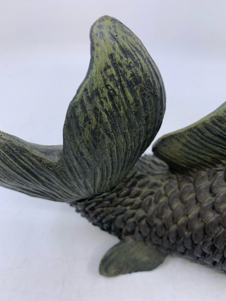 RESIN FISH LAYING DOWN.