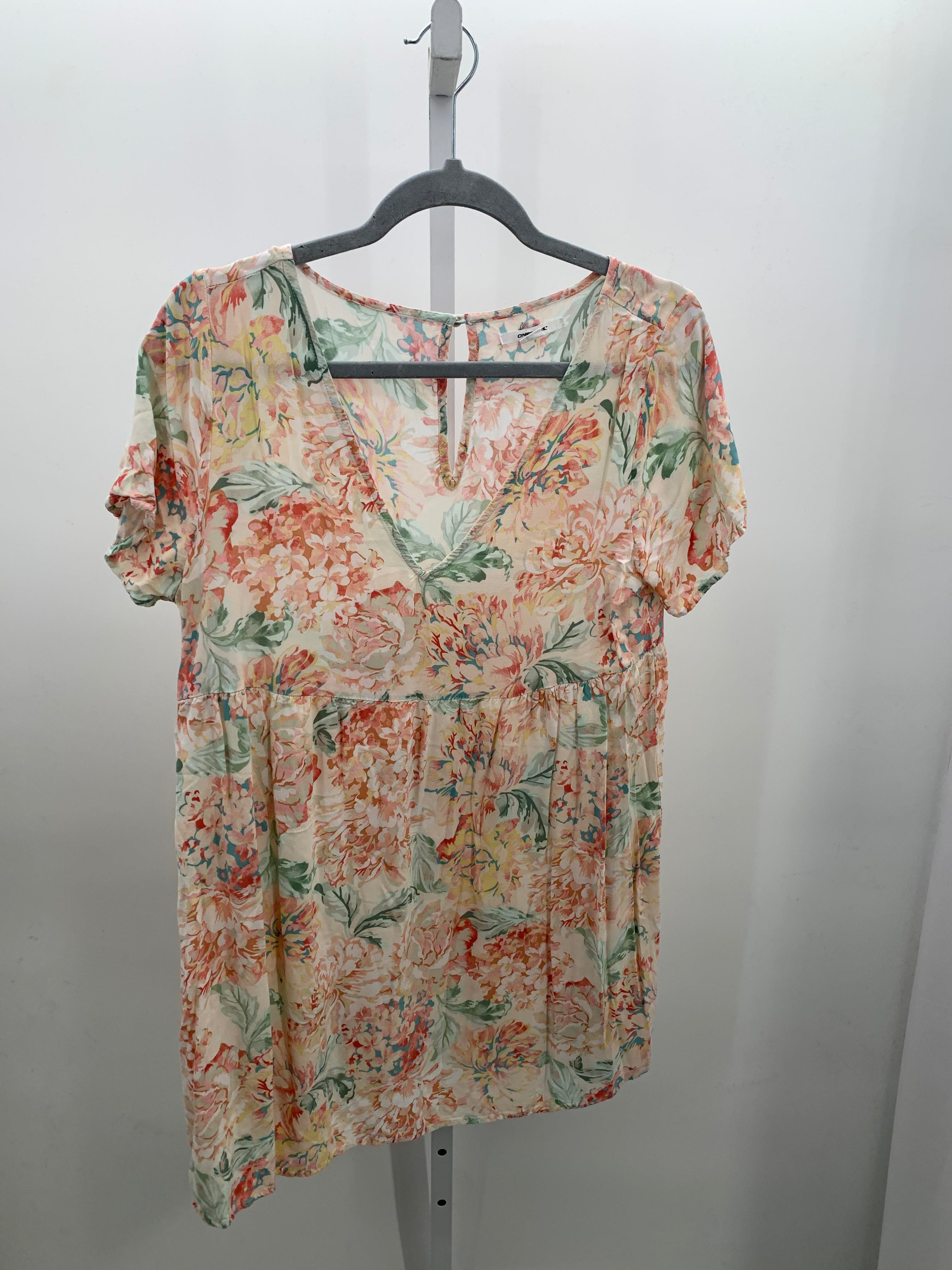 O'Neill Size Large Misses Short Sleeve Shirt