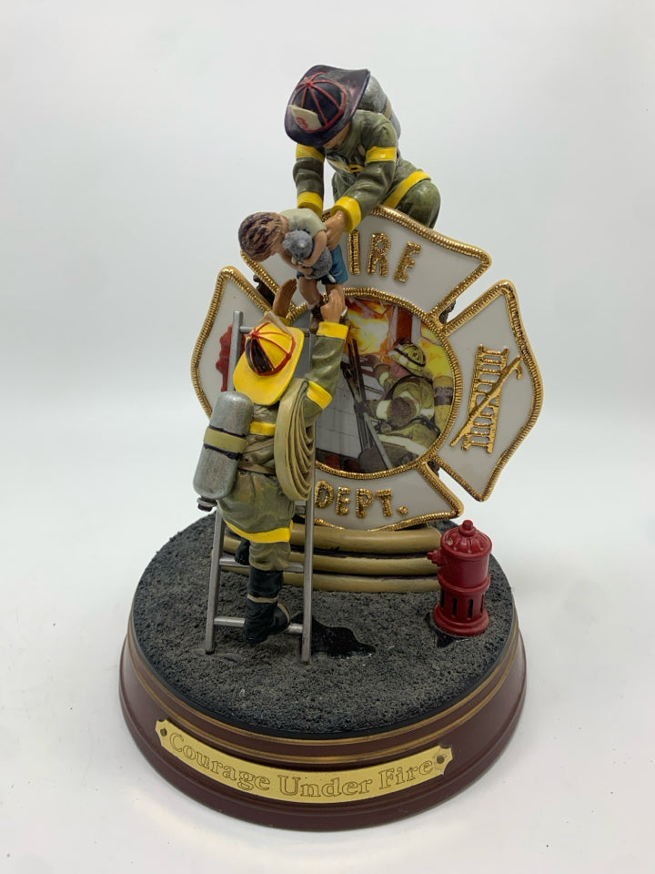 COURAGE UNDER FIRE FIREFIGHTER FIGURINE.