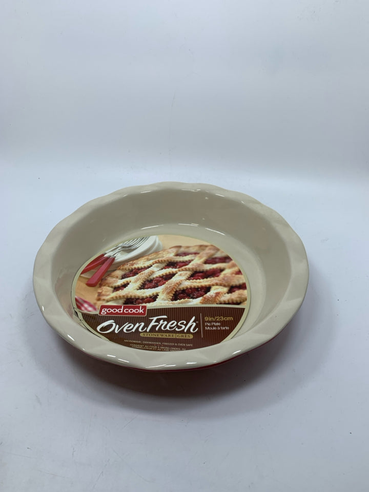 NEW STONEWARE PIE PLATE.