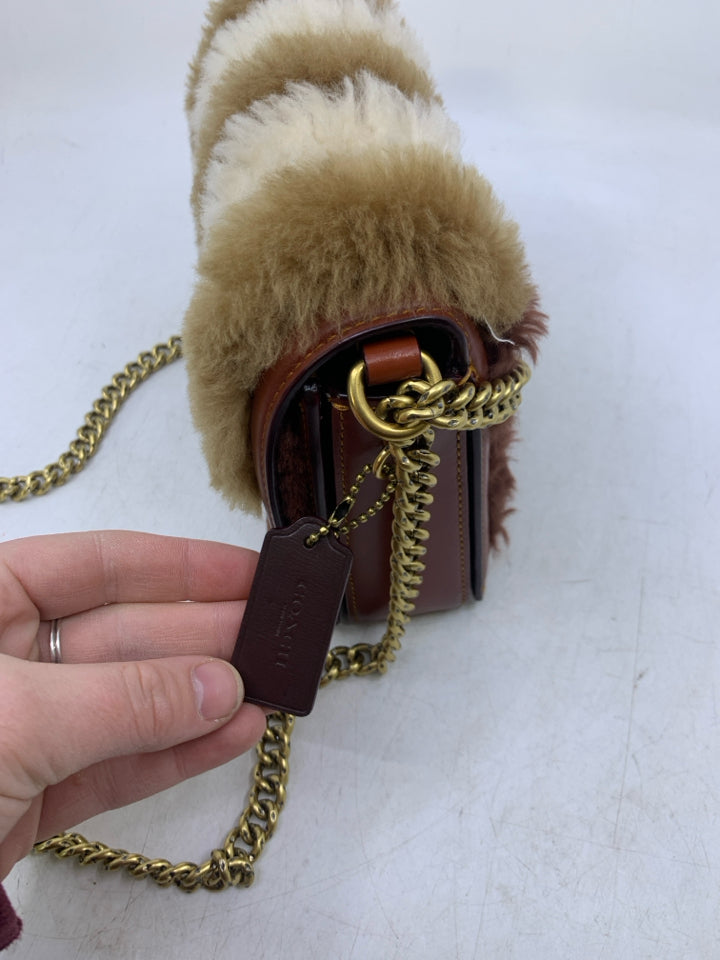 Coach C0704 Hutton Shoulder Bag w Patchwork & Sleeper Dust Bag