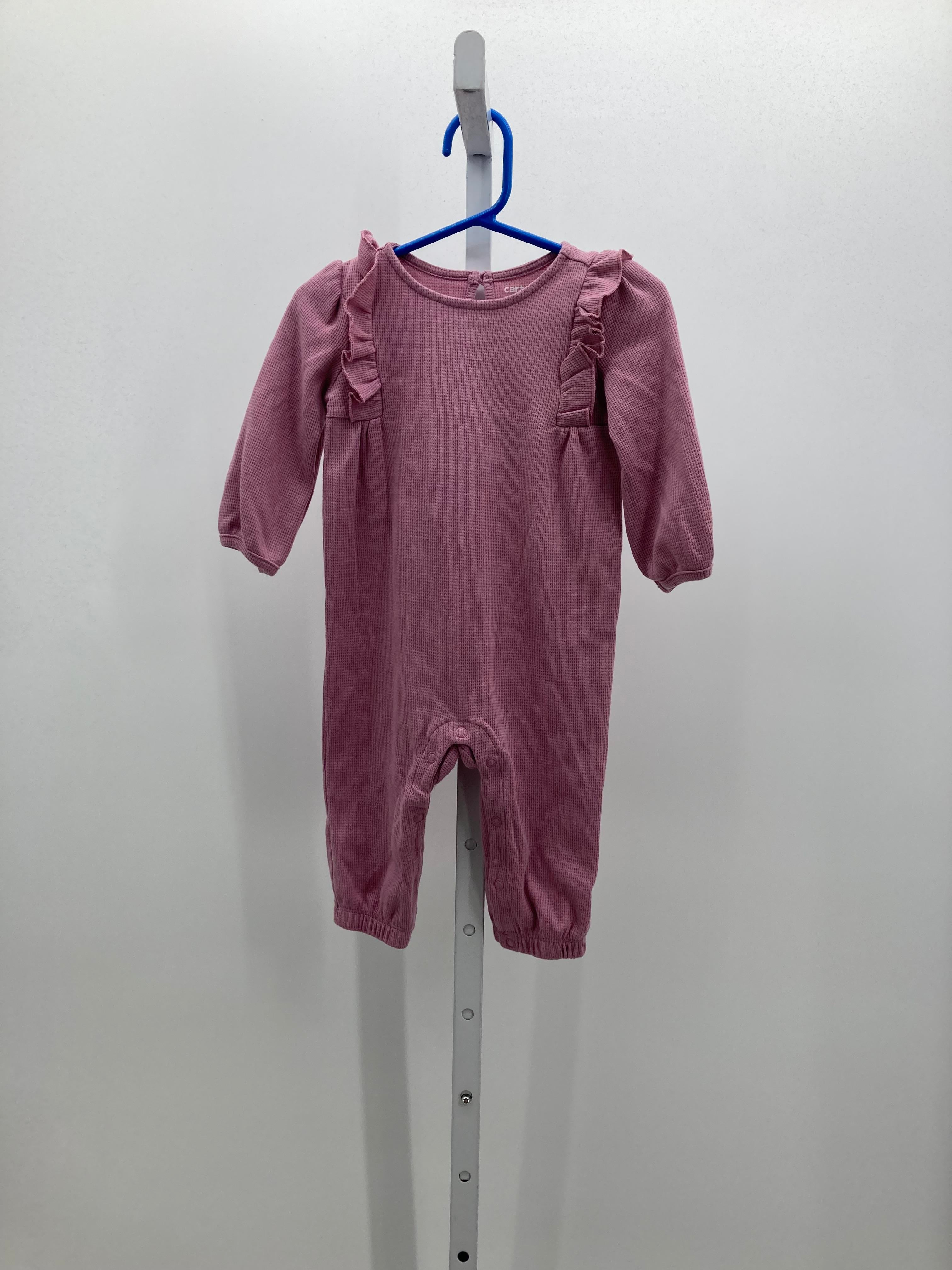 Carters Size 6-9 mon Girls Long Slv. Romper