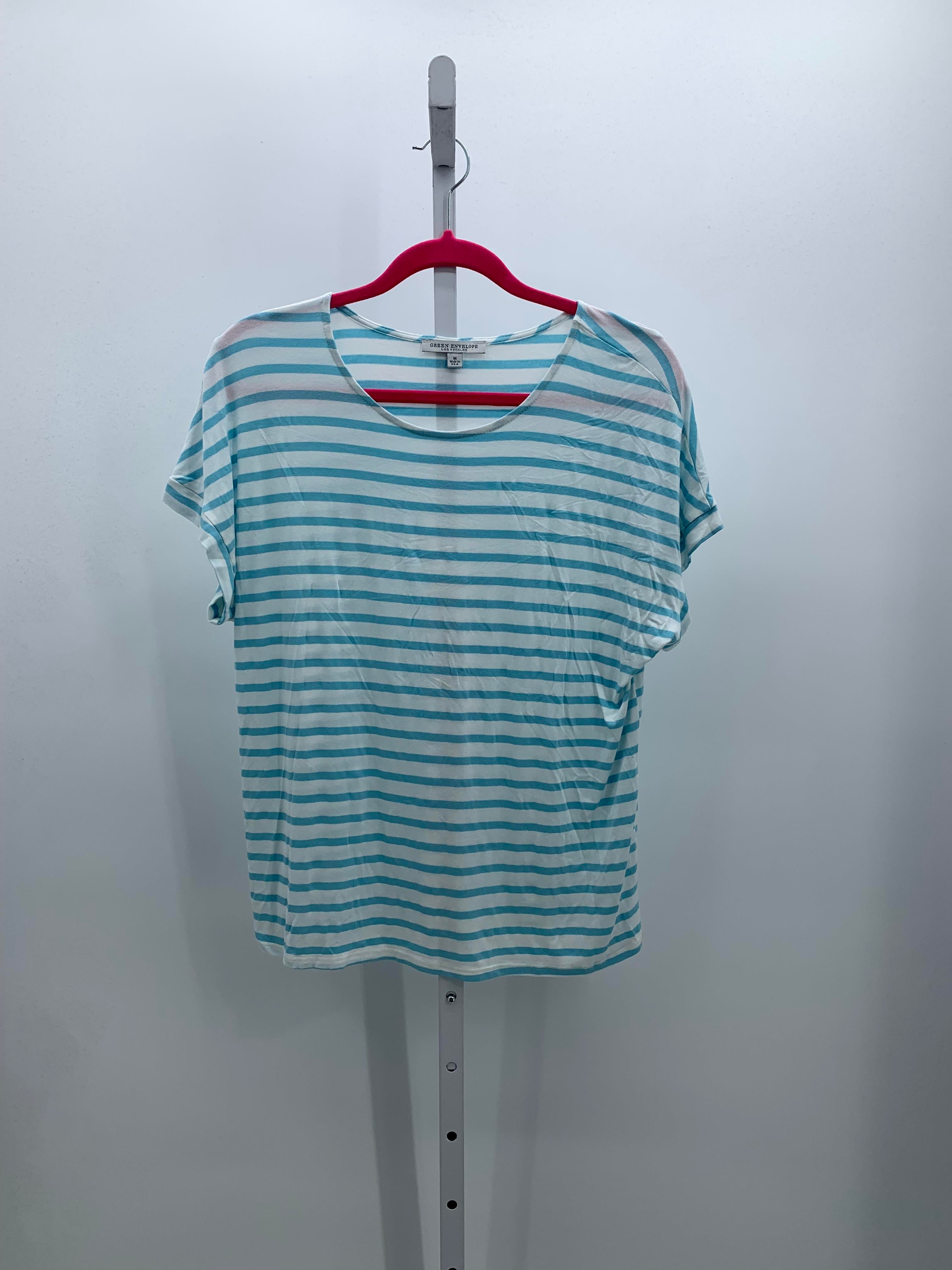 Green Envelope Size Medium Misses Short Sleeve Shirt