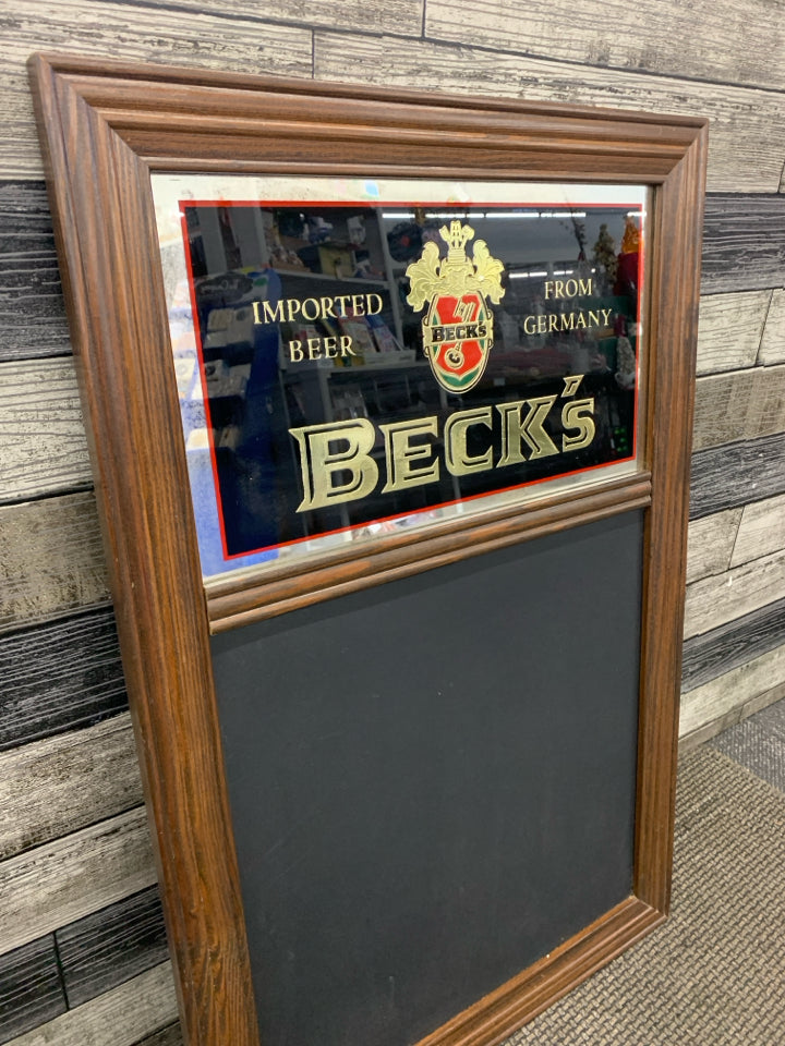 BECKS GERMAN BEER CHALKBOARD.