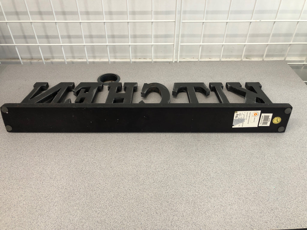 WOOD 'KITCHEN' SIGN.