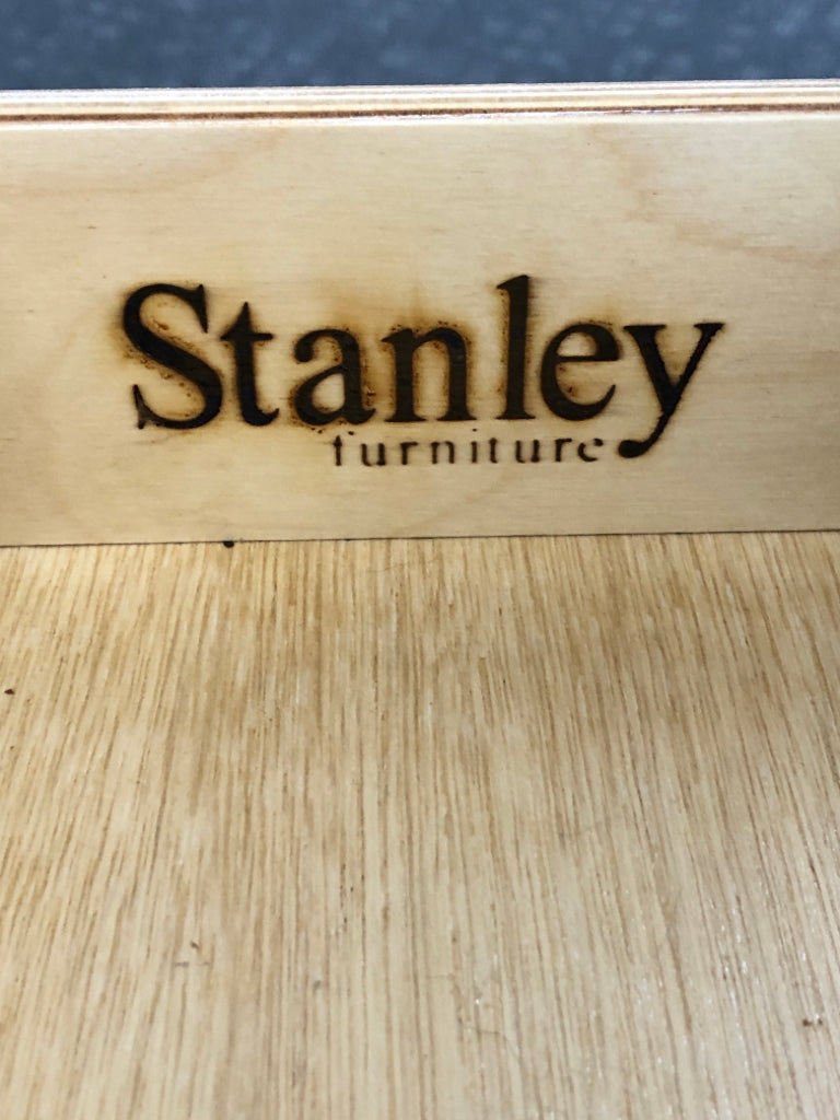 STANLEY FURNITURE WOOD SECRETARY DESK.