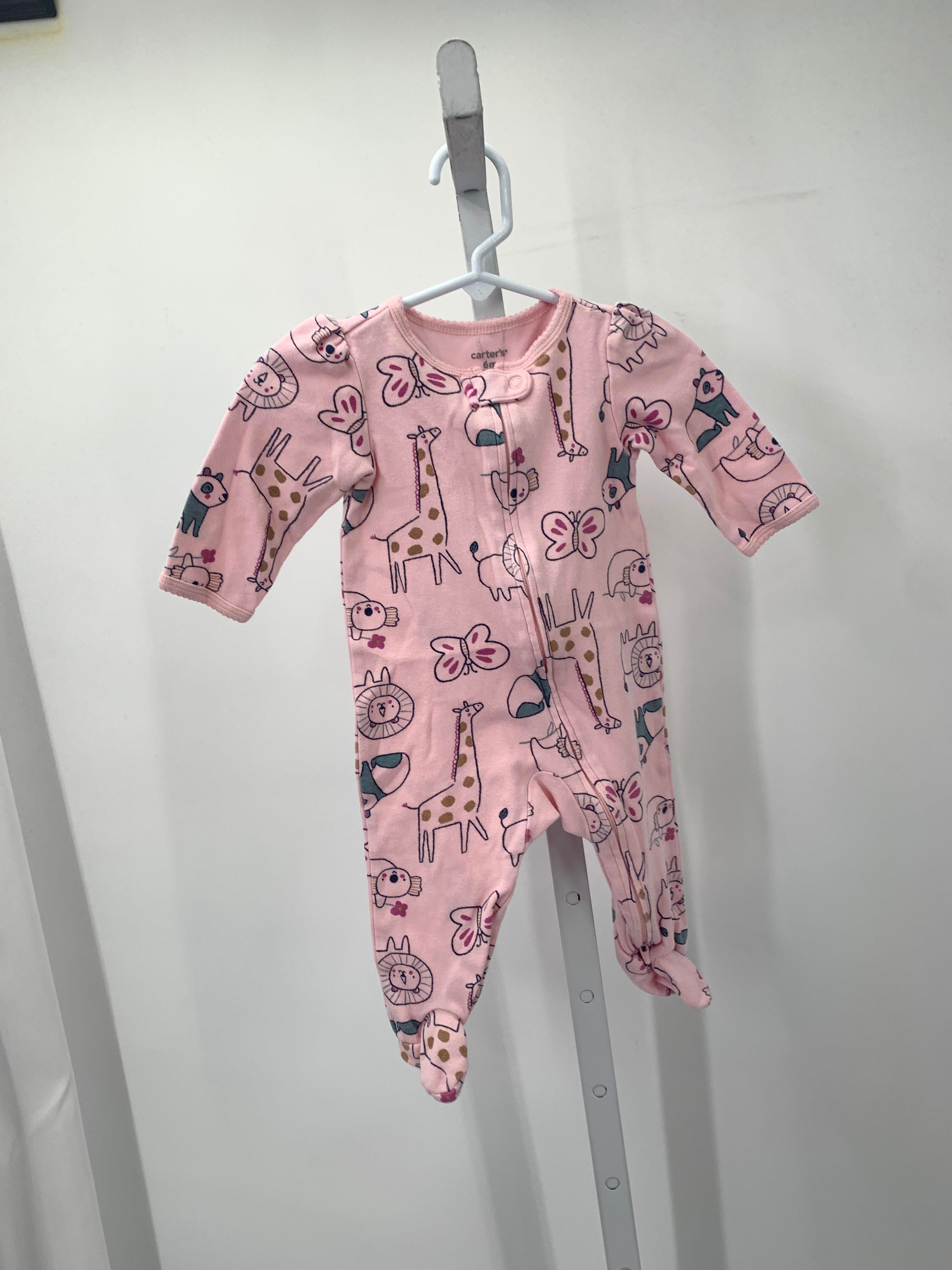 Carters Size 6 Months Girls Long Slv. Romper