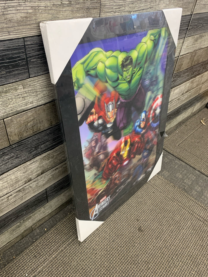 NEW MARVEL AVENGERS WALL HANGING.