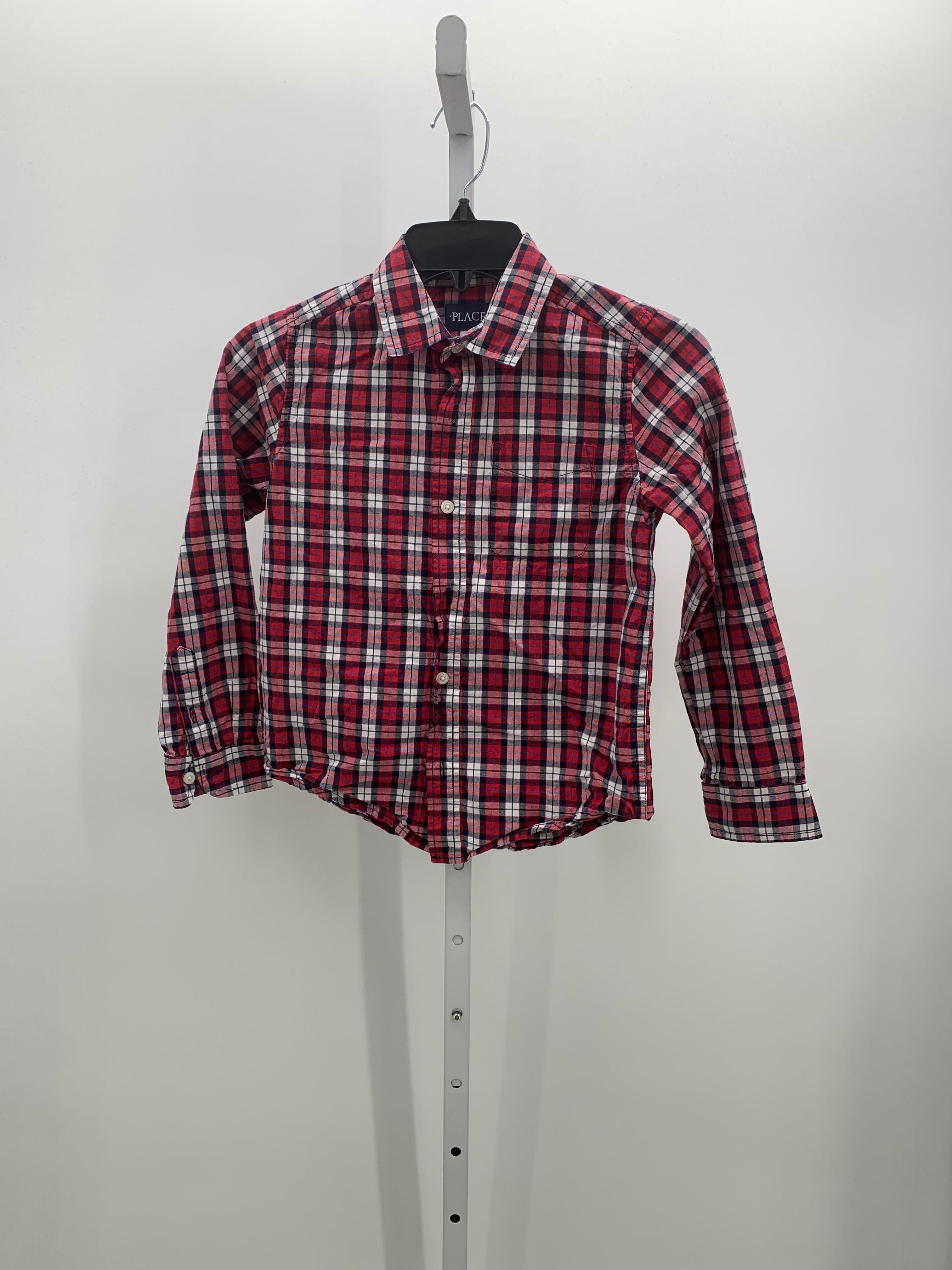 RED/ WHITE PLAID BUTTON DOWN