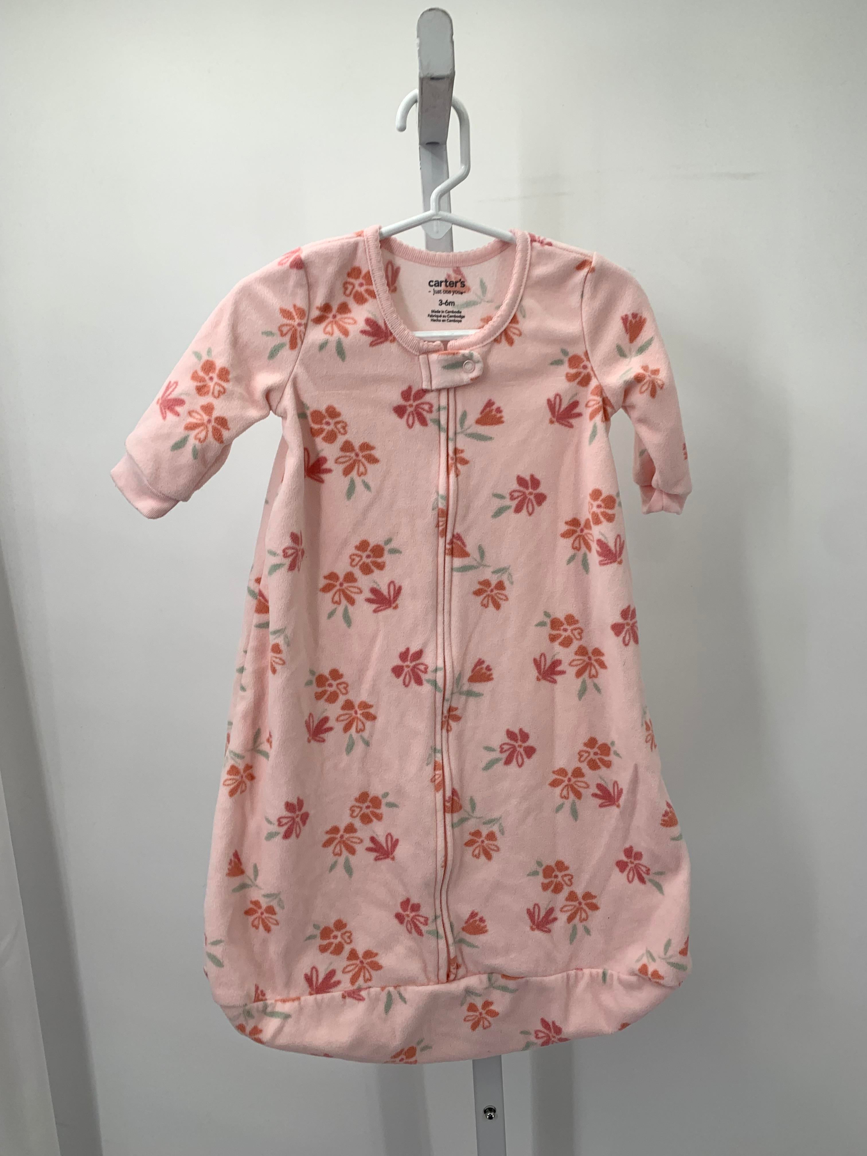 Carters Size 3-6 Months Girls Gown Sleeper