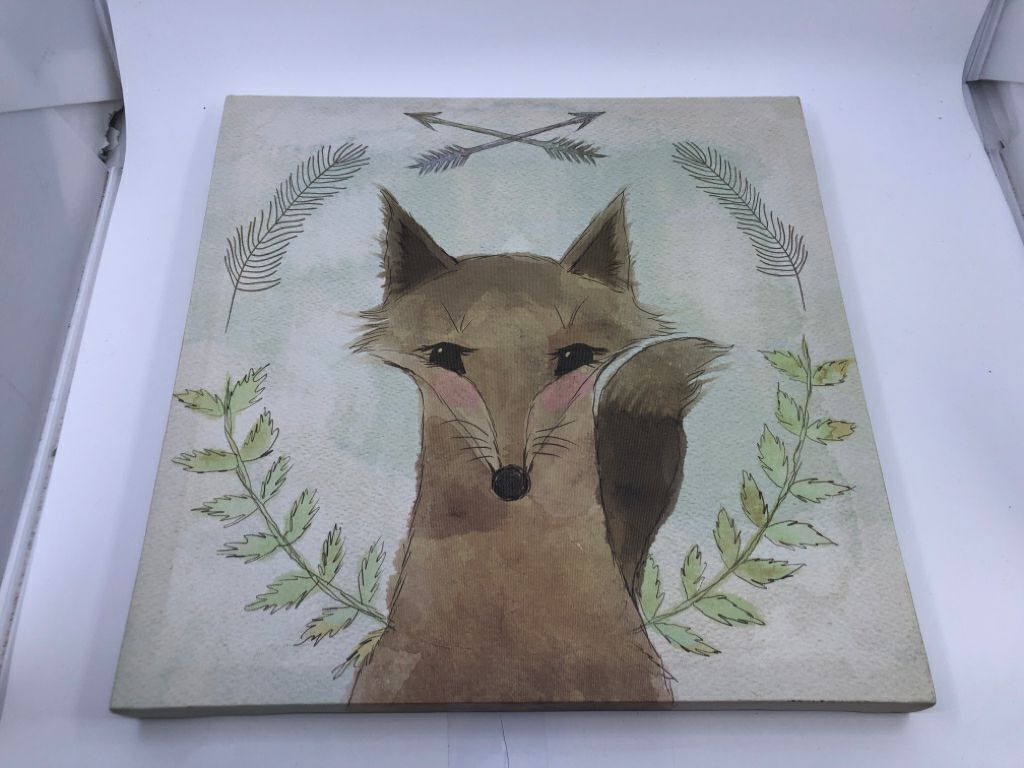 FOX CANVAS WALL ART.