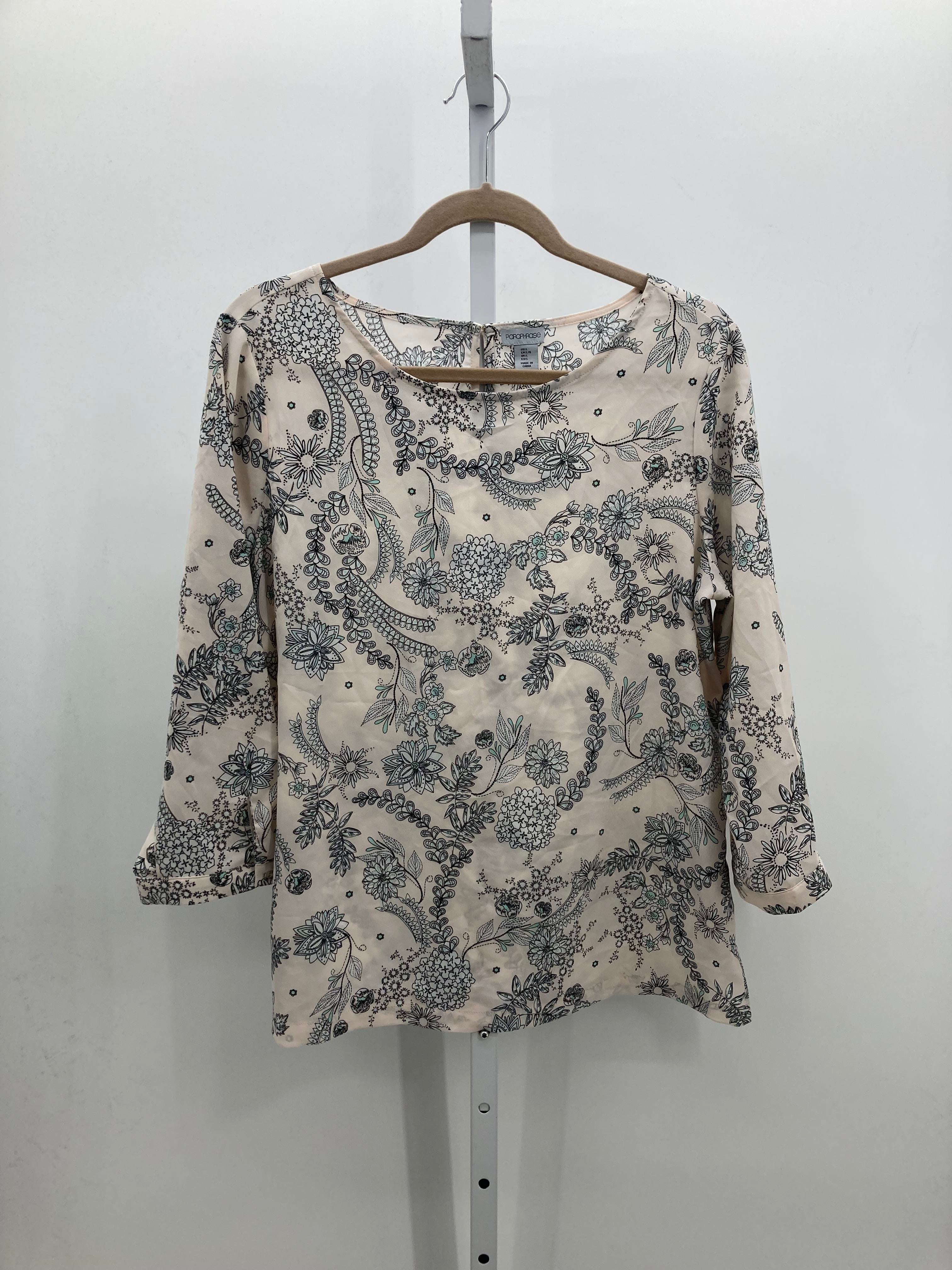 Par-a-phrase Size Large Misses 3/4 Sleeve Shirt
