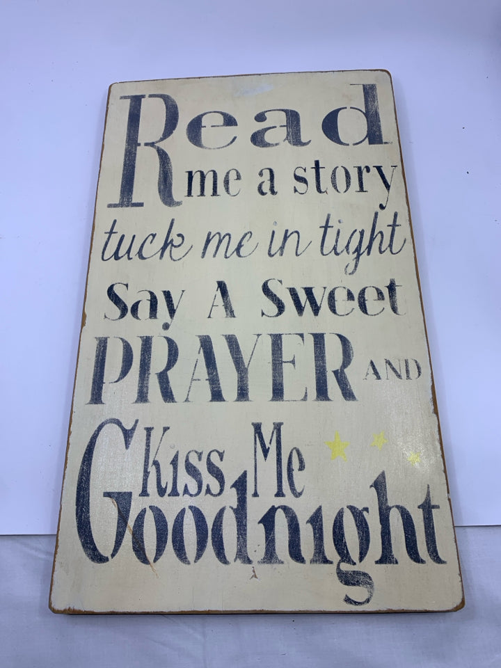 READ ME A STORY WOOD WALL ART.
