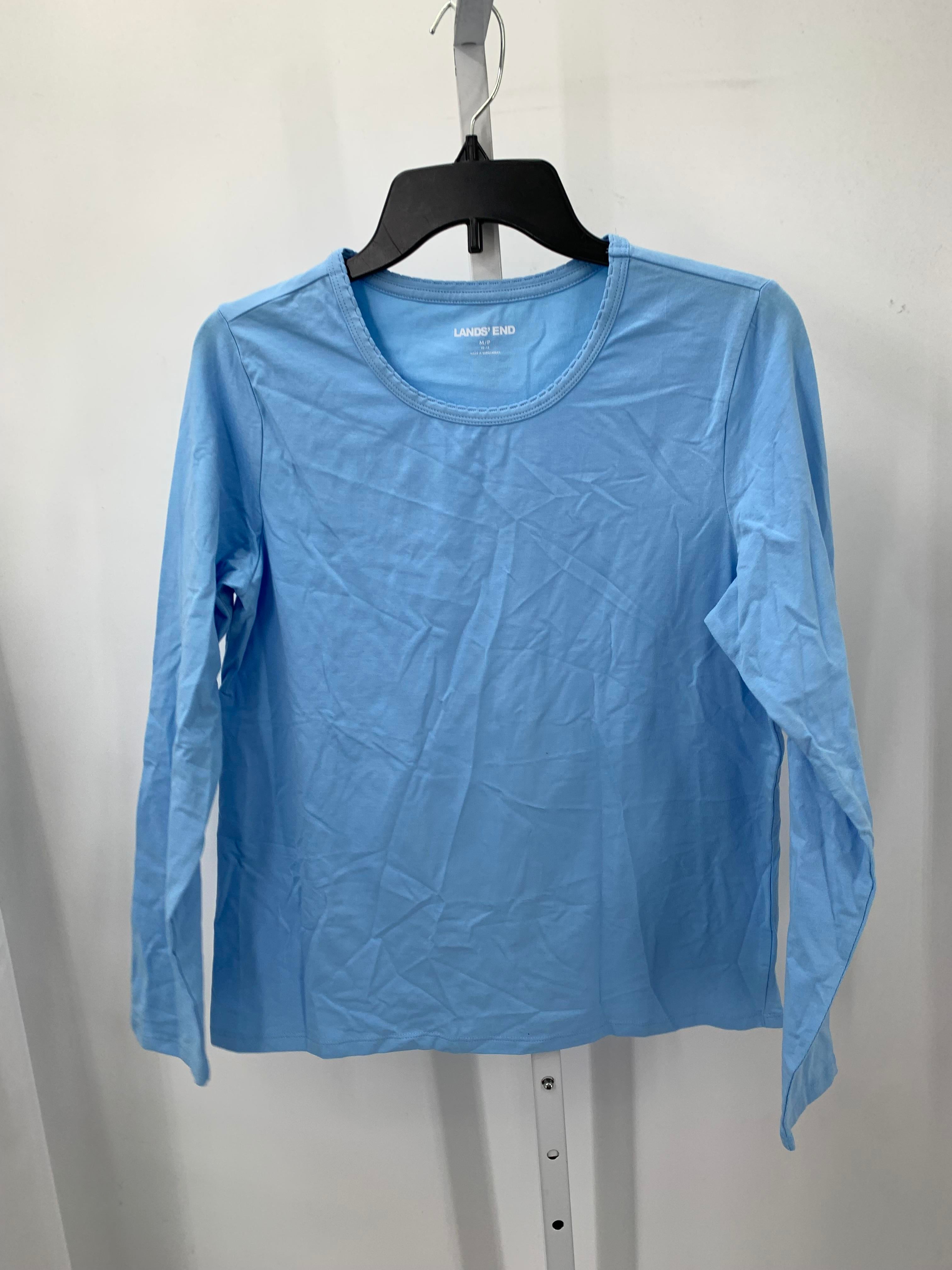 Lands End Size Medium Petite Petite Long Sleeve Shirt