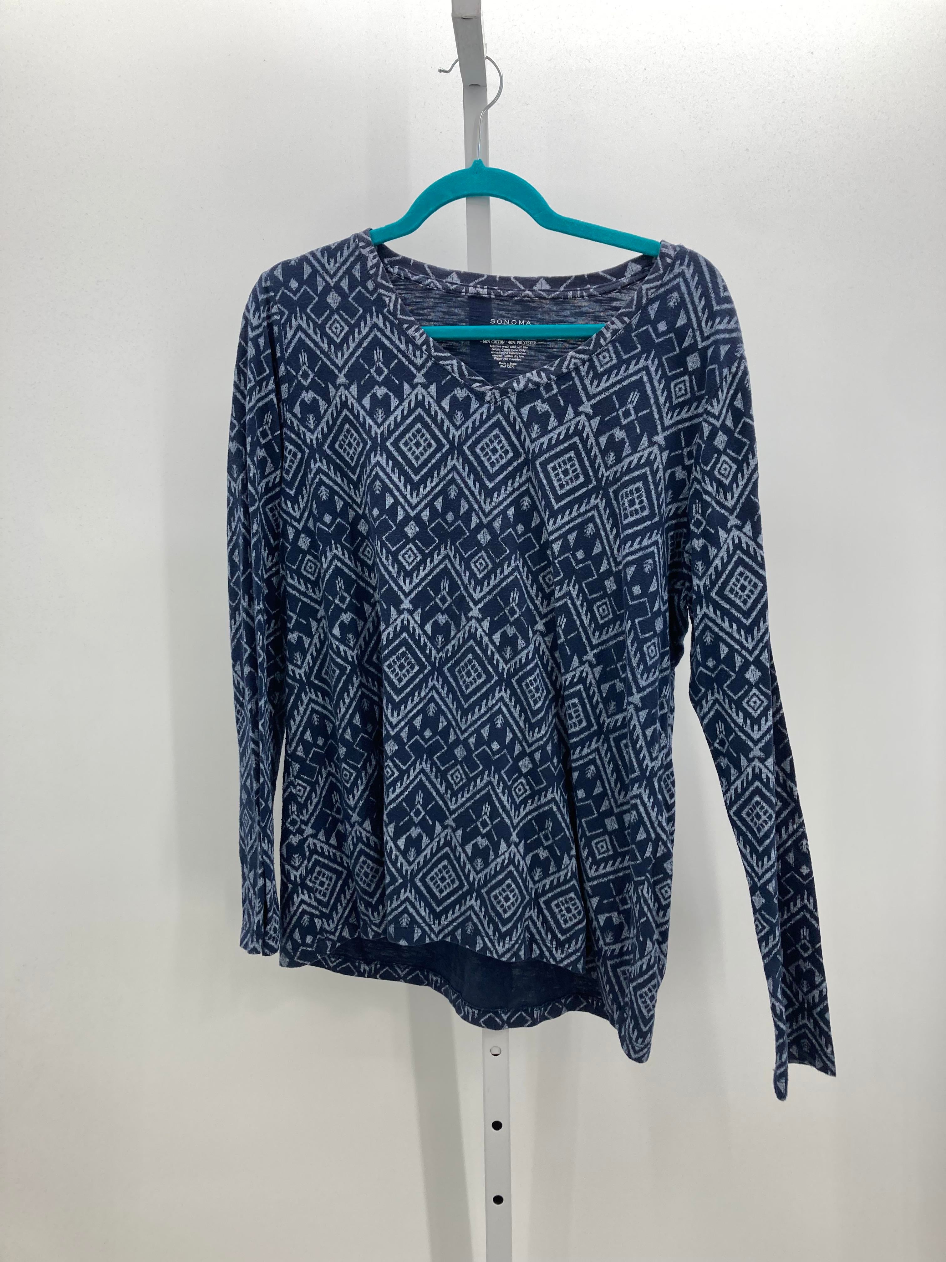 Sonoma Size Extra Large Misses Long Sleeve Shirt