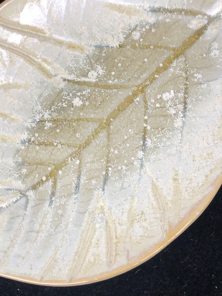 POTTERY LEAF CATCH ALL.