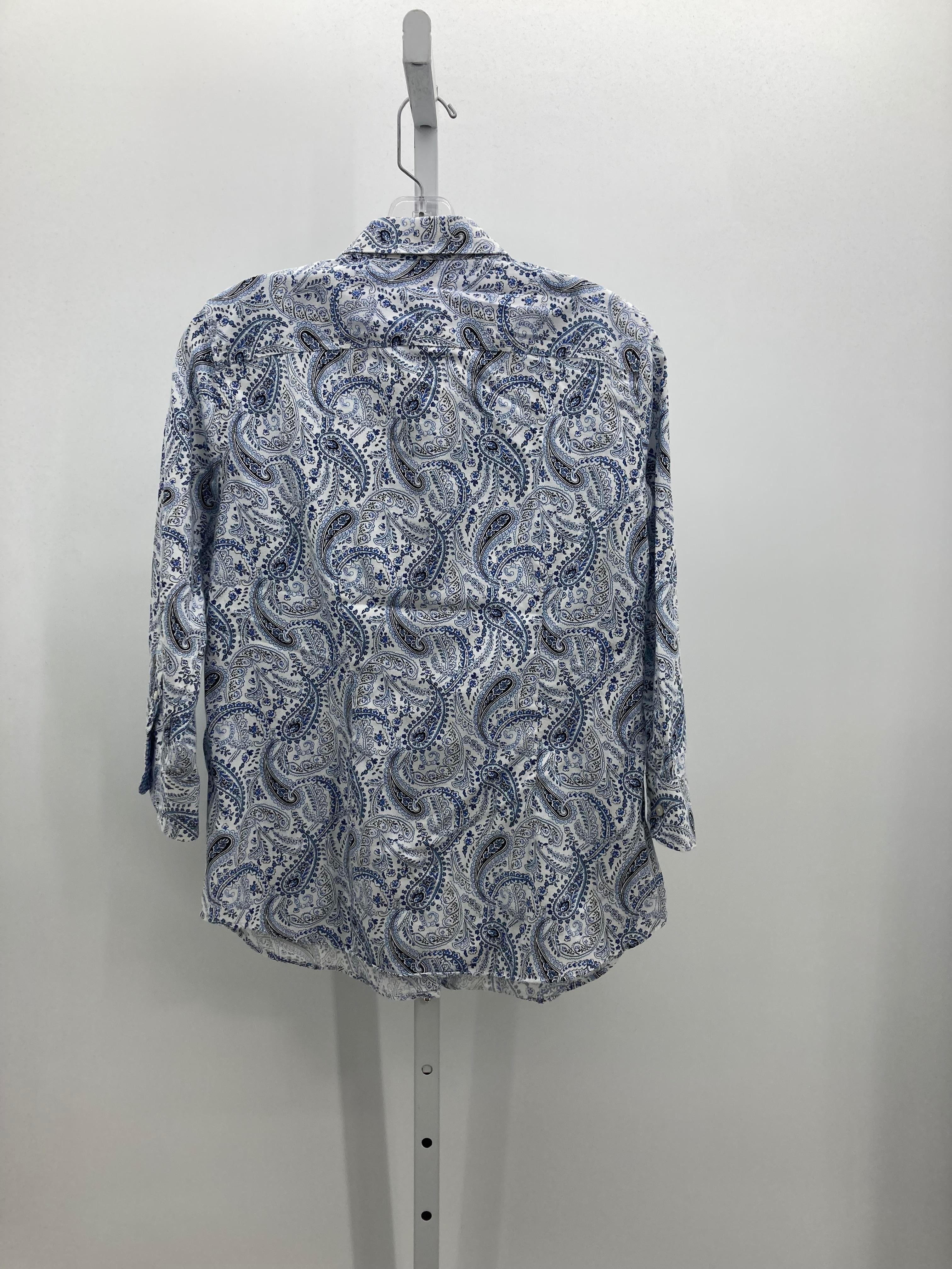 Chaps Size Medium Misses 3/4 Sleeve Shirt