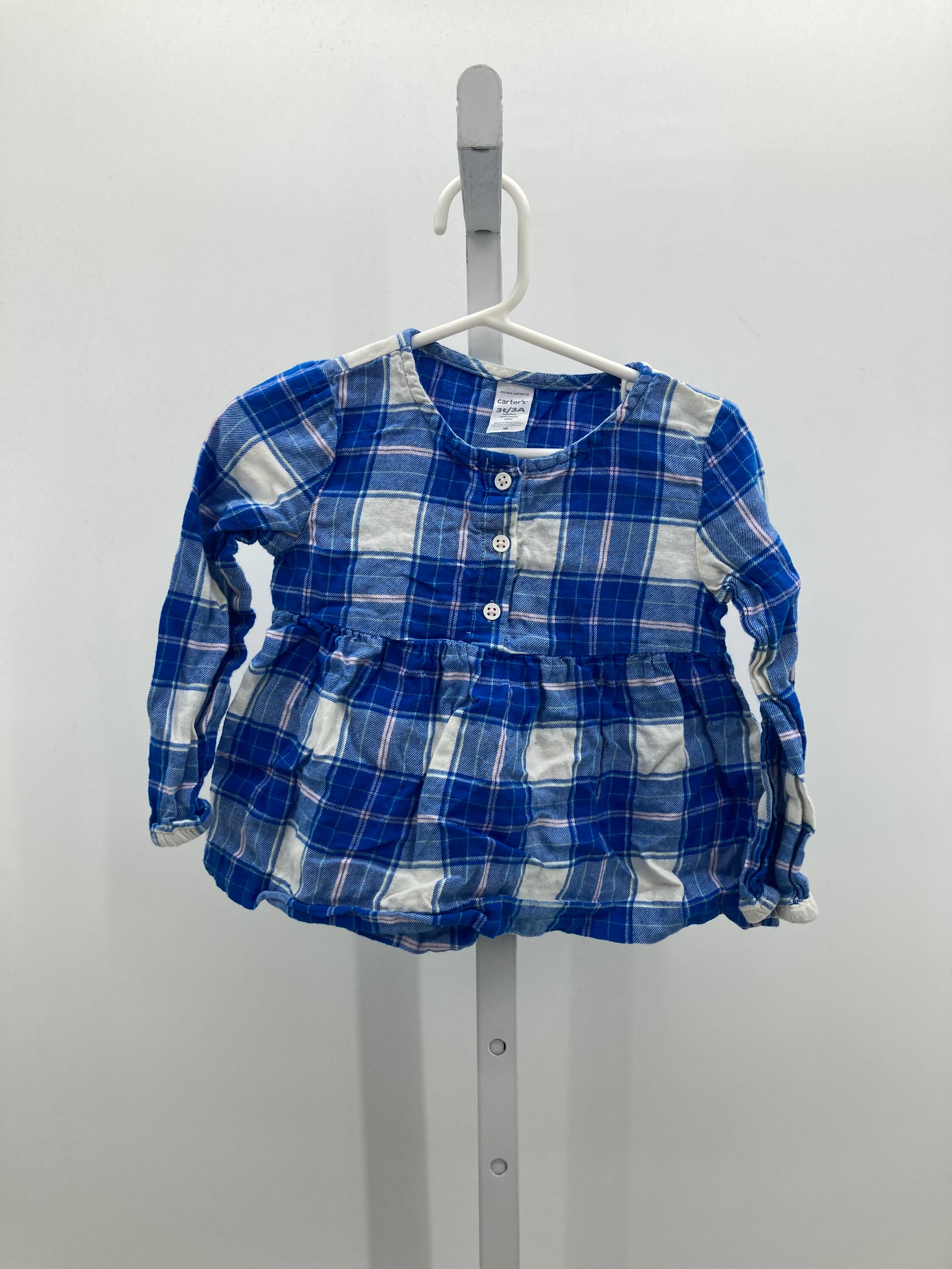 Carters Size 3T Girls Long Sleeve Shirt