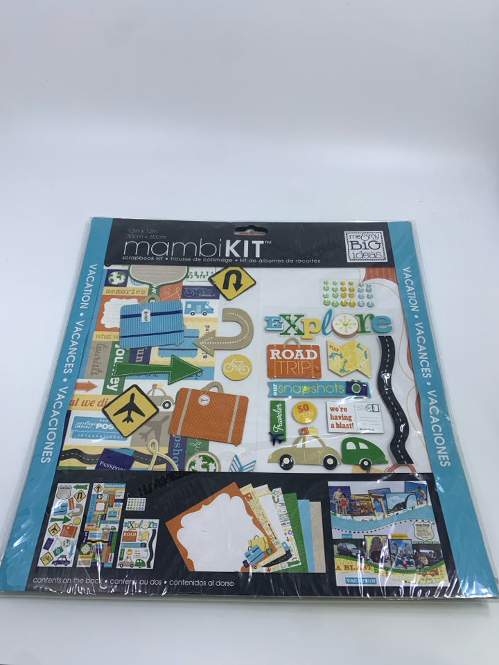 NIP SCRAPBOOK VACATION REFILL KIT.