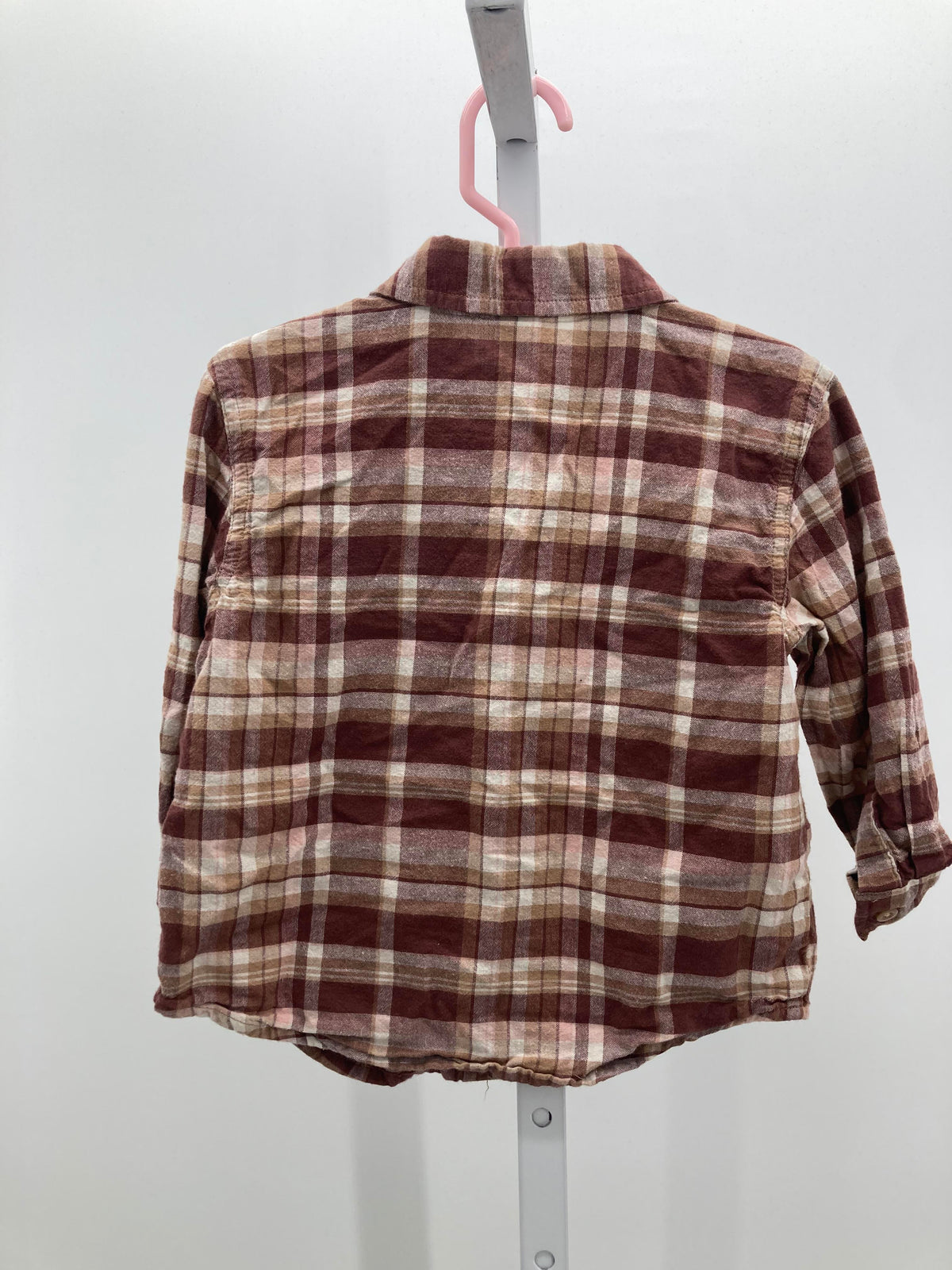 PLAID BTN DOWN