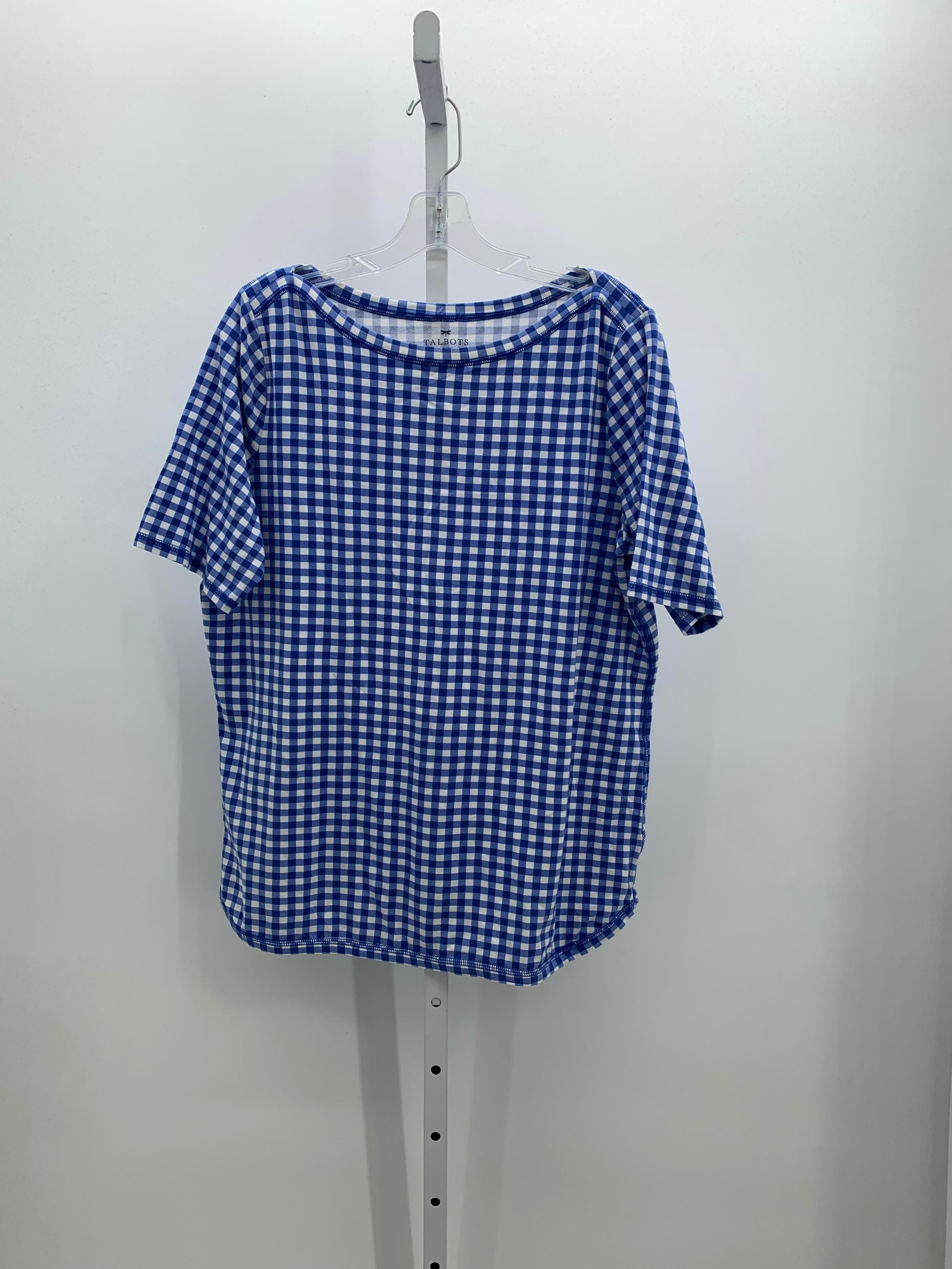 Talbots Size 1X Womens Short Sleeve Shirt