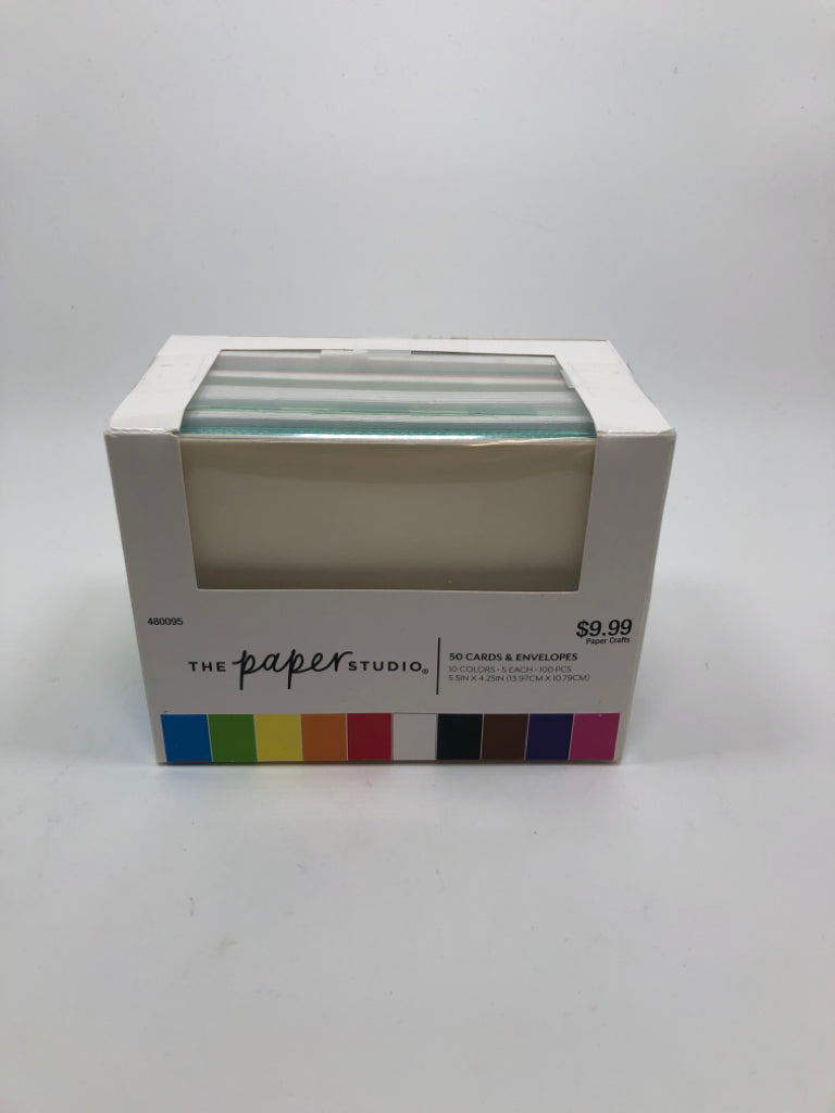 NIB PAPER STUDIO BLANK CARDS W/ENVELOPES.