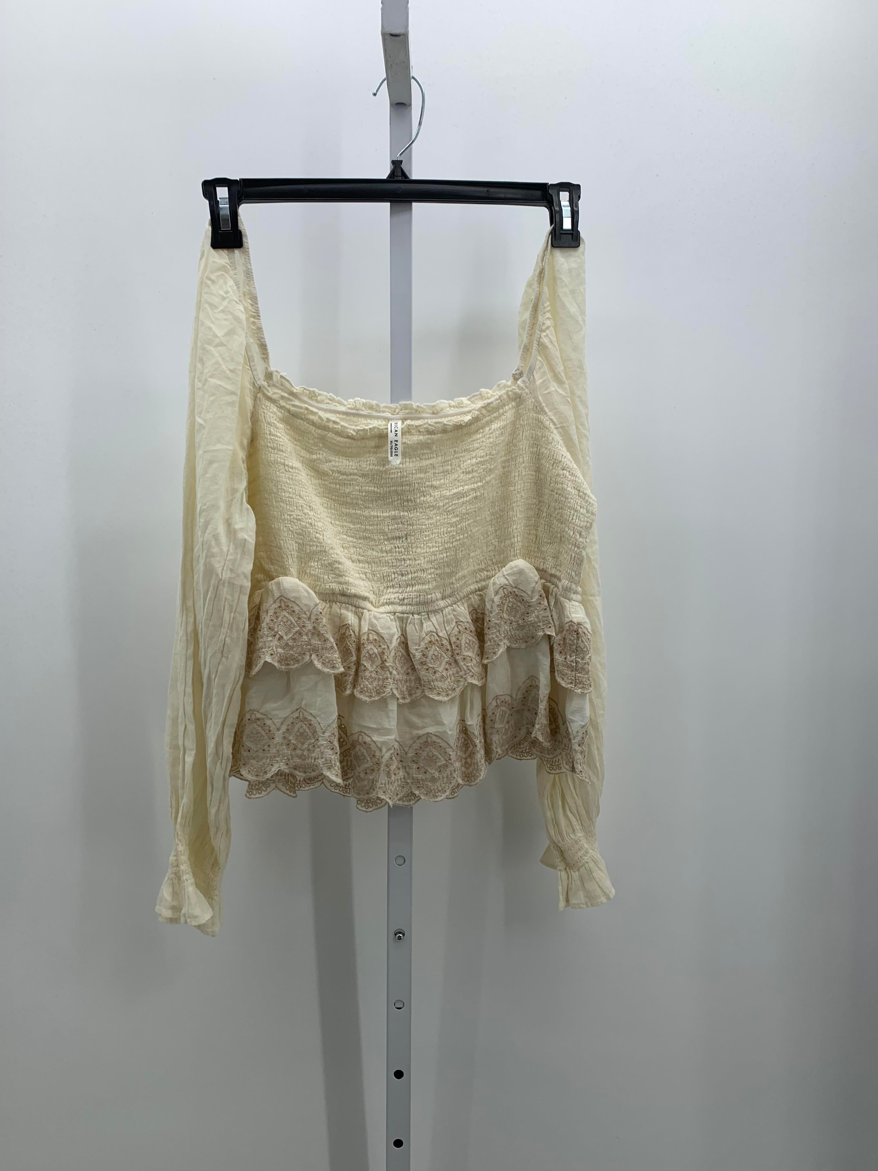 American Eagle Size Extra Large Juniors Long Sleeve Shirt
