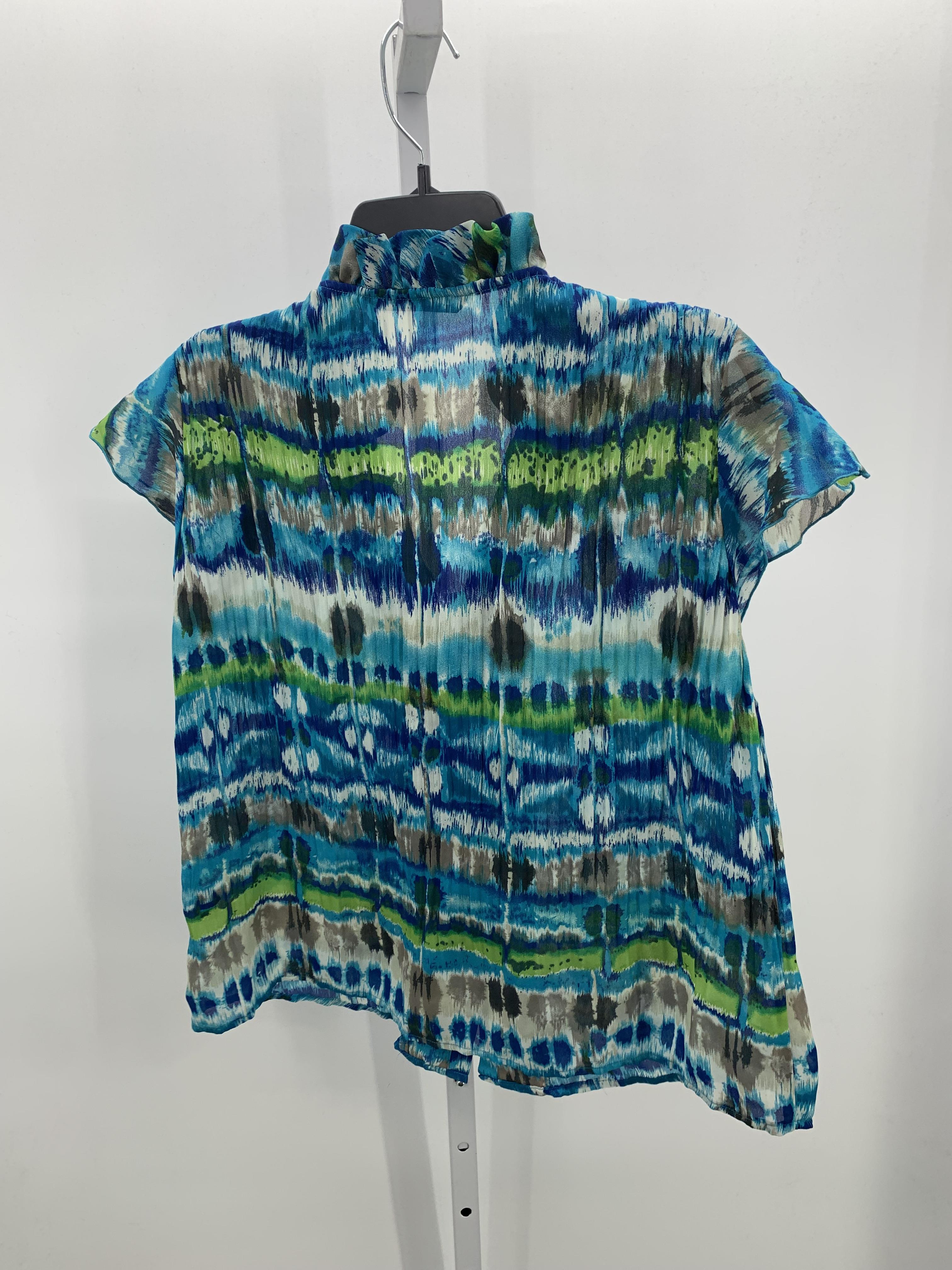 Zac & Rachel Size Large Petite Petite Short Sleeve Shirt