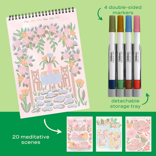 New FlowArt® - Trace-By-Line, Brunch in Bloom