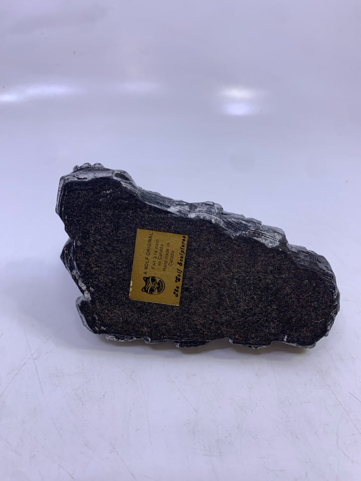 SEAL ON ROCK CARVED SOAPSTONE.