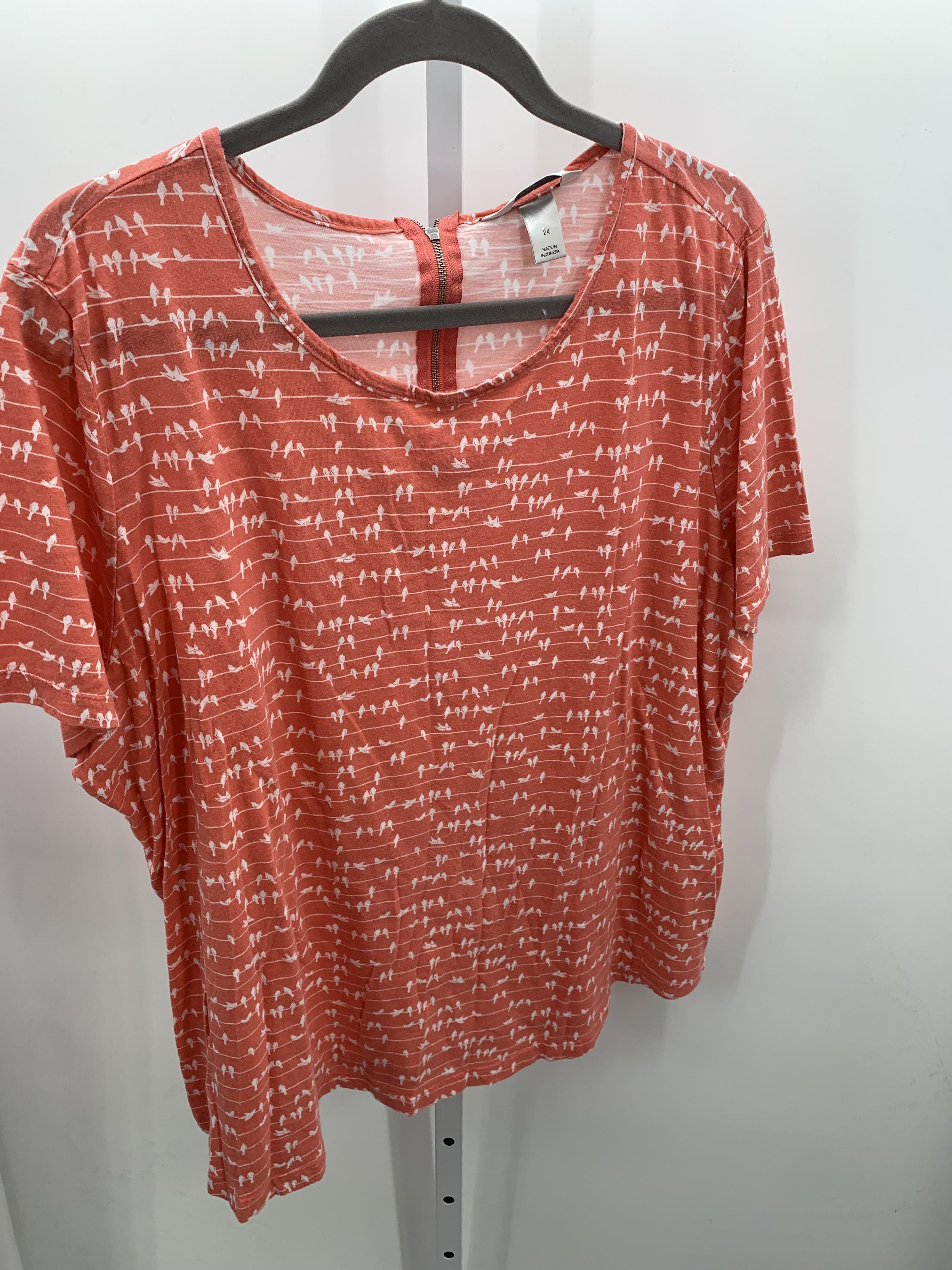 CJ Banks Size 2X Womens Short Sleeve Shirt