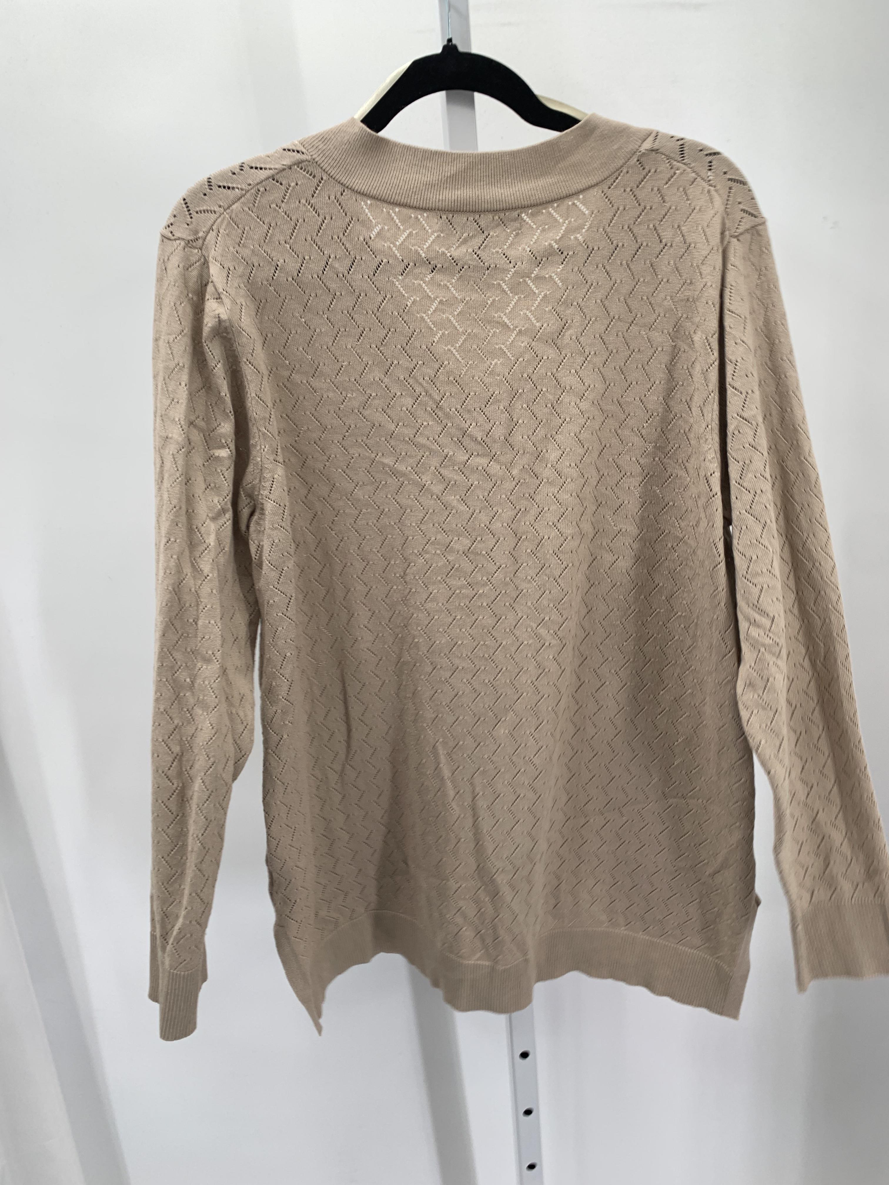 Cable & Gauge Size Extra Large Misses Long Slv Sweater