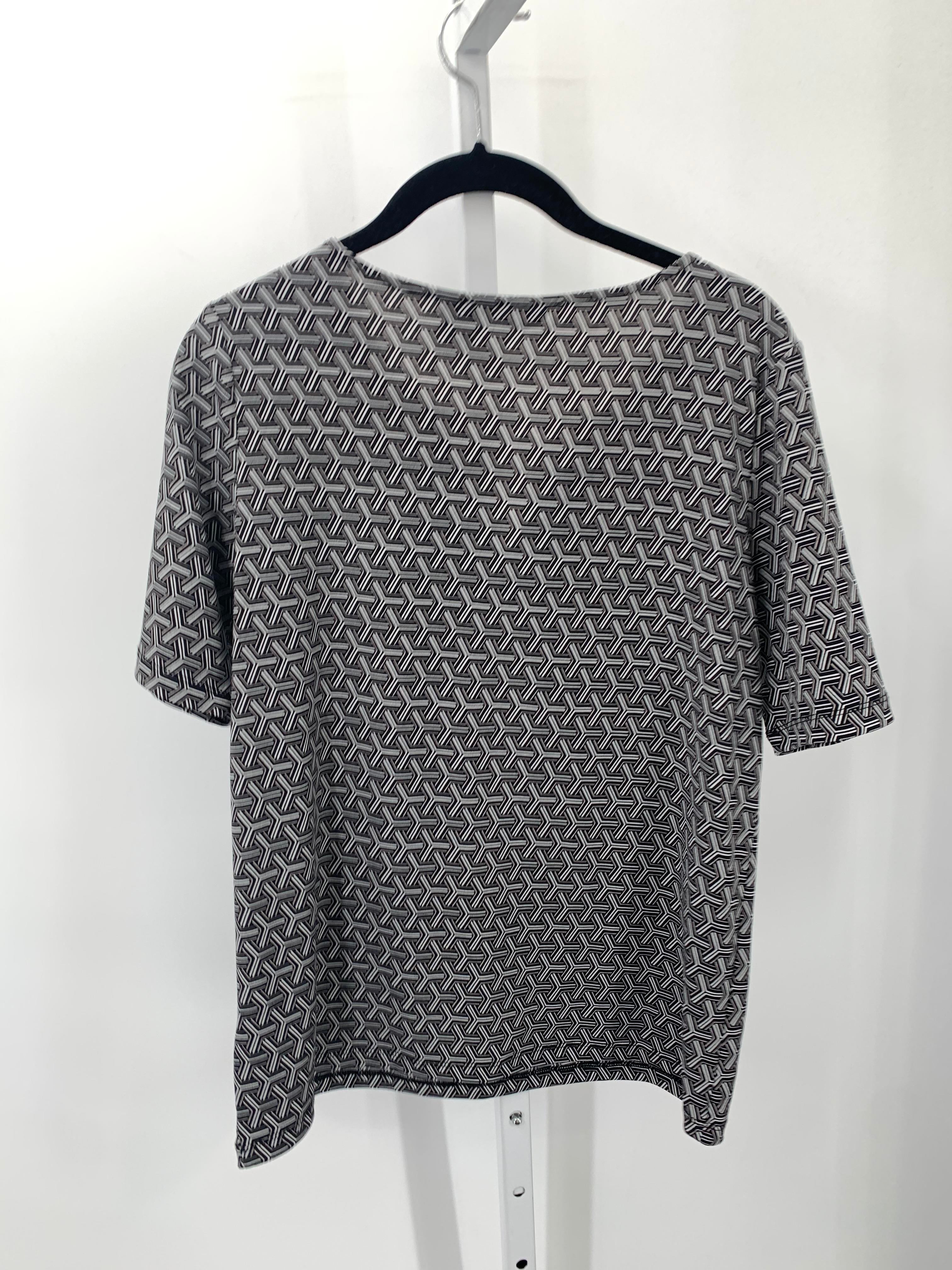 Tahari Size Small Misses Short Sleeve Shirt
