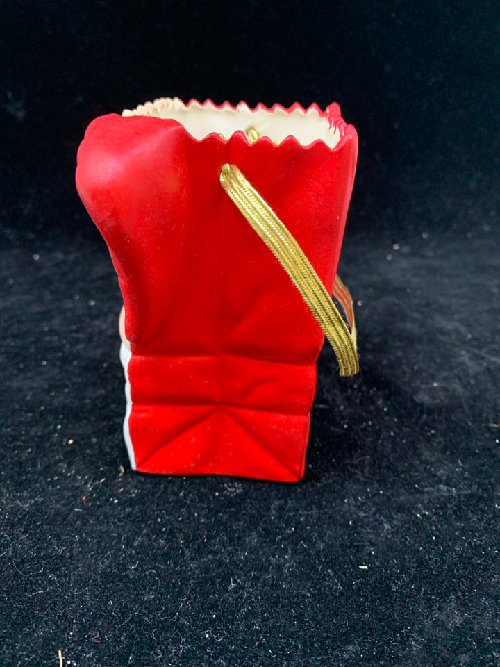 CERAMIC SANTA BAG.