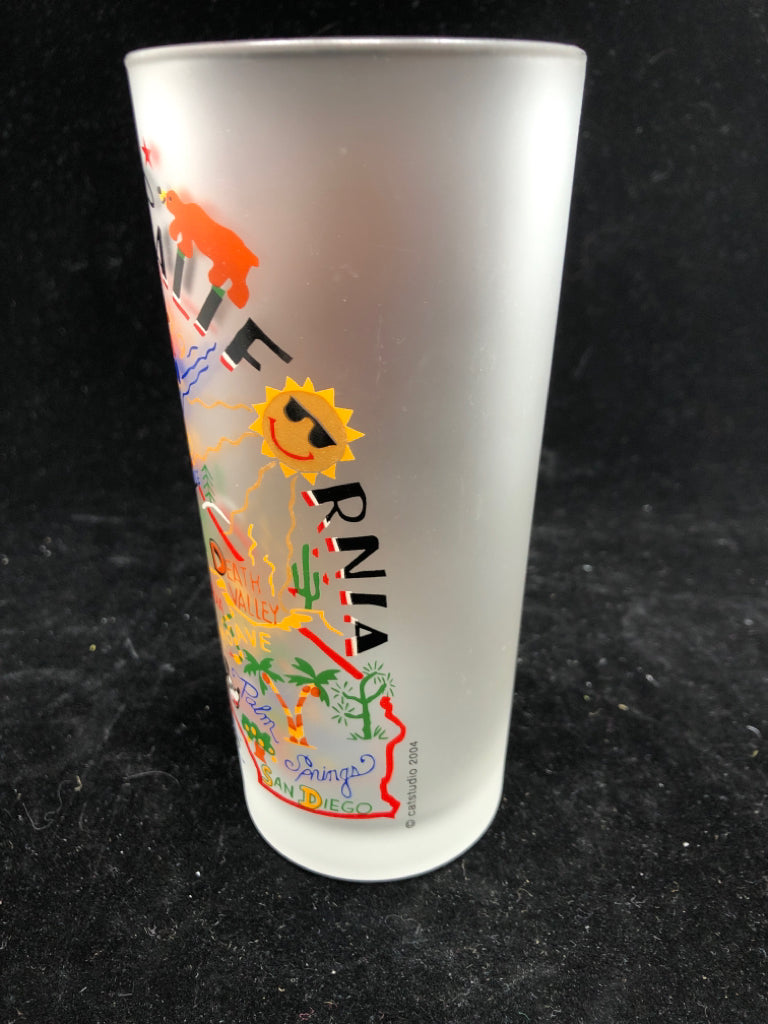 CALIFORNIA FROSTED TUMBLER.