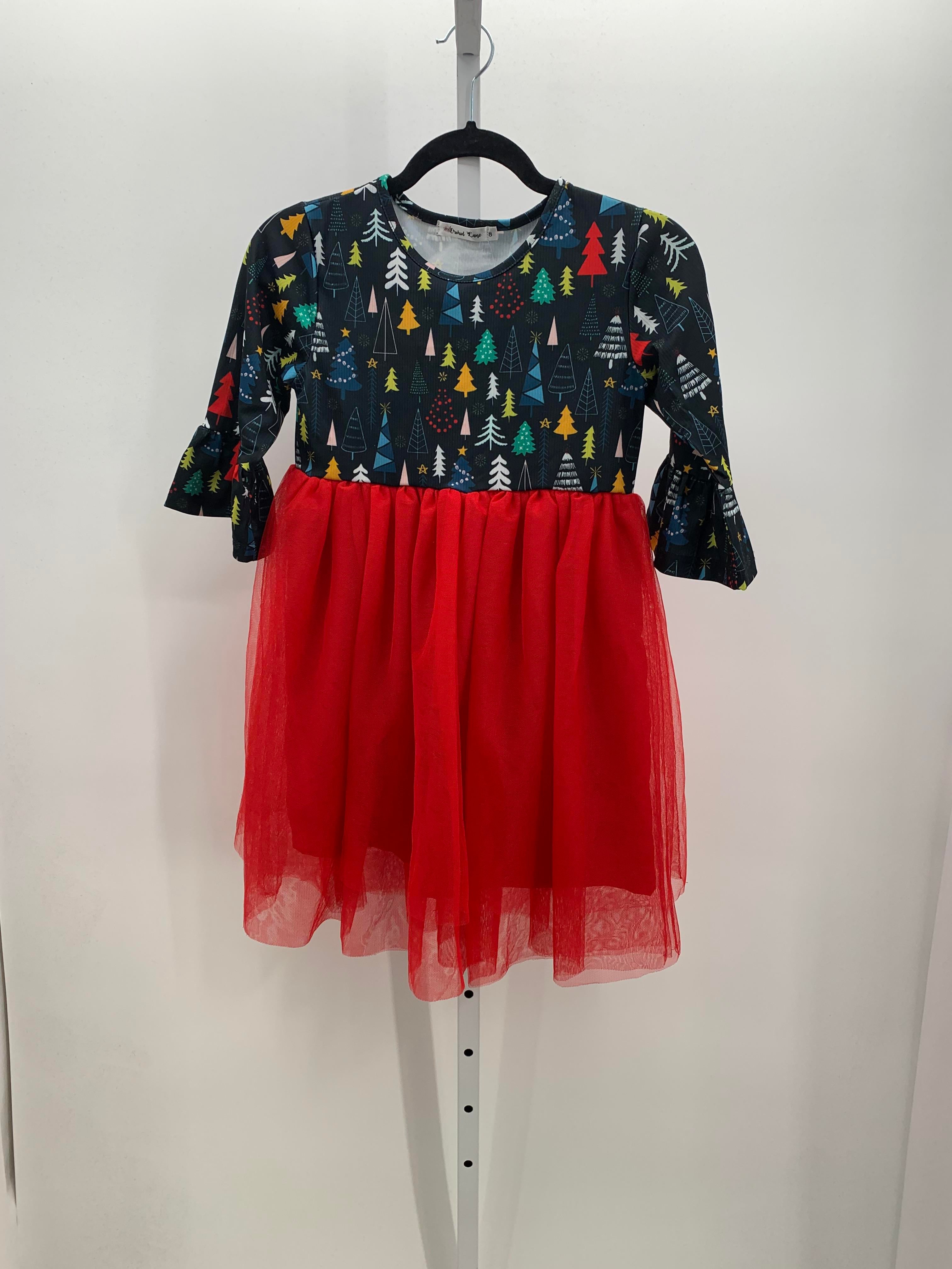 LONG SLV DRESS XMAS TREES.