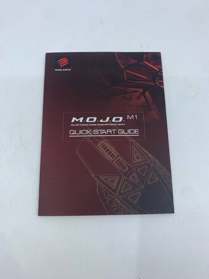 NIB MAD CATZ M O J O M1 HOLLOW PYRAMID GAMING MOUSE