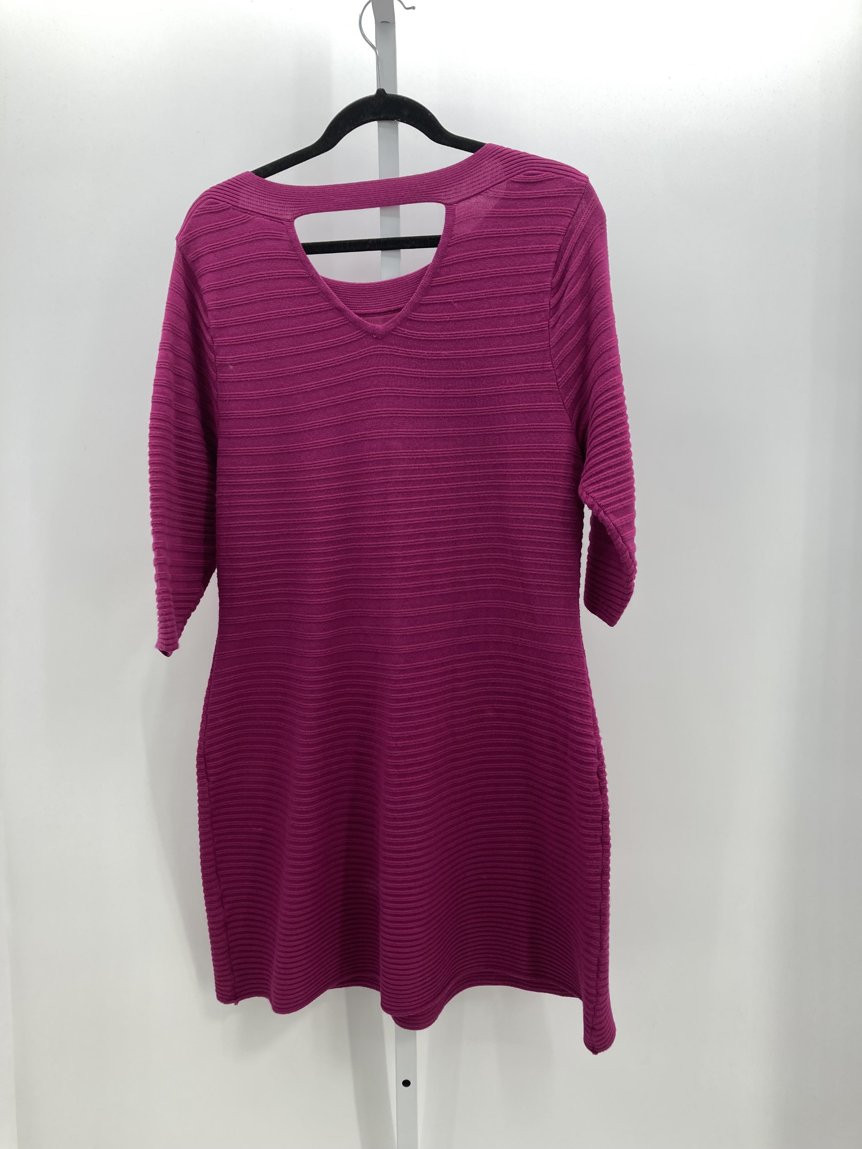 Lane Size 14/16 W Womens 3/4 Sleeve Dress