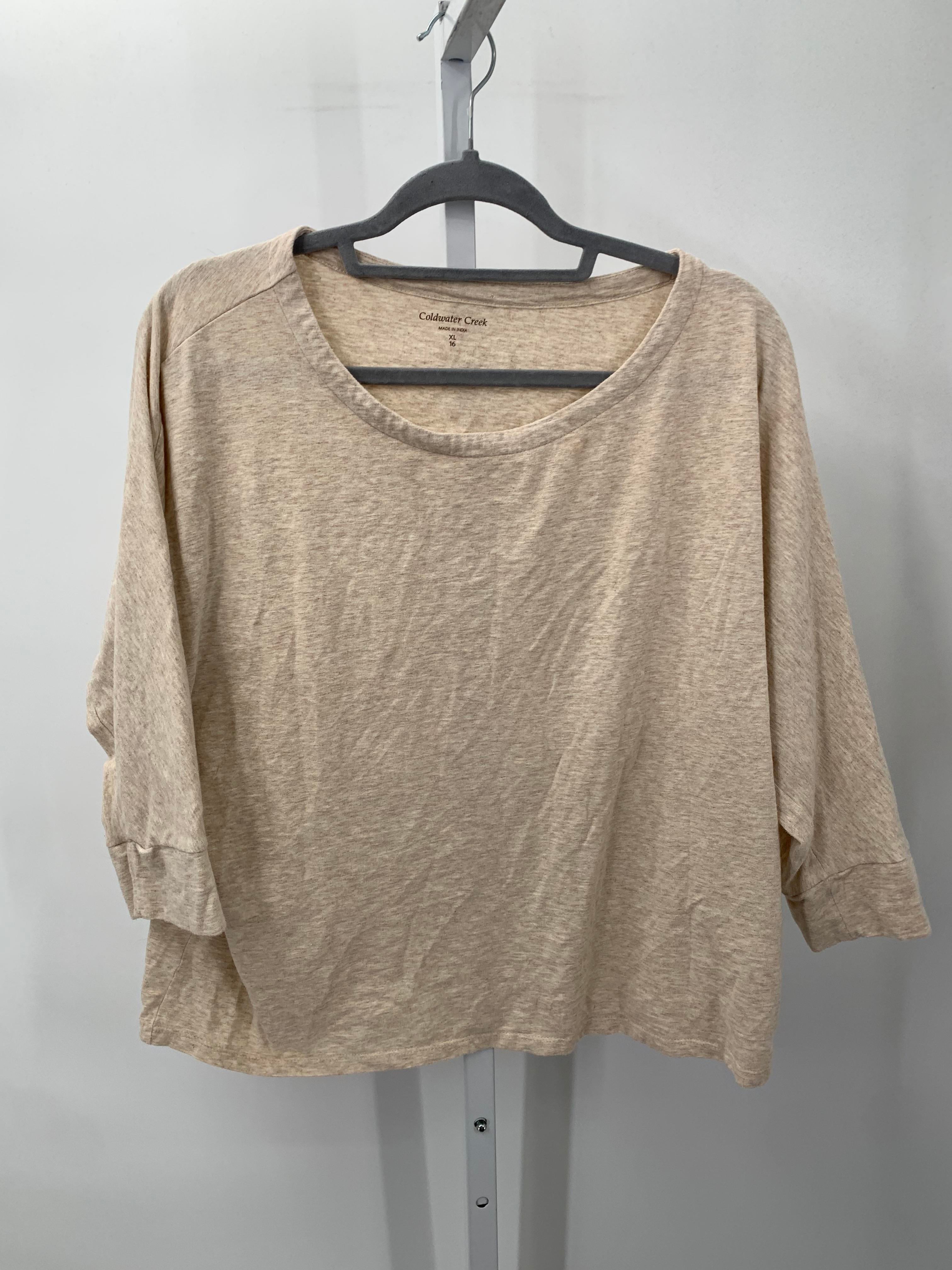 Coldwater Creek Size Extra Large Misses 3/4 Sleeve Shirt