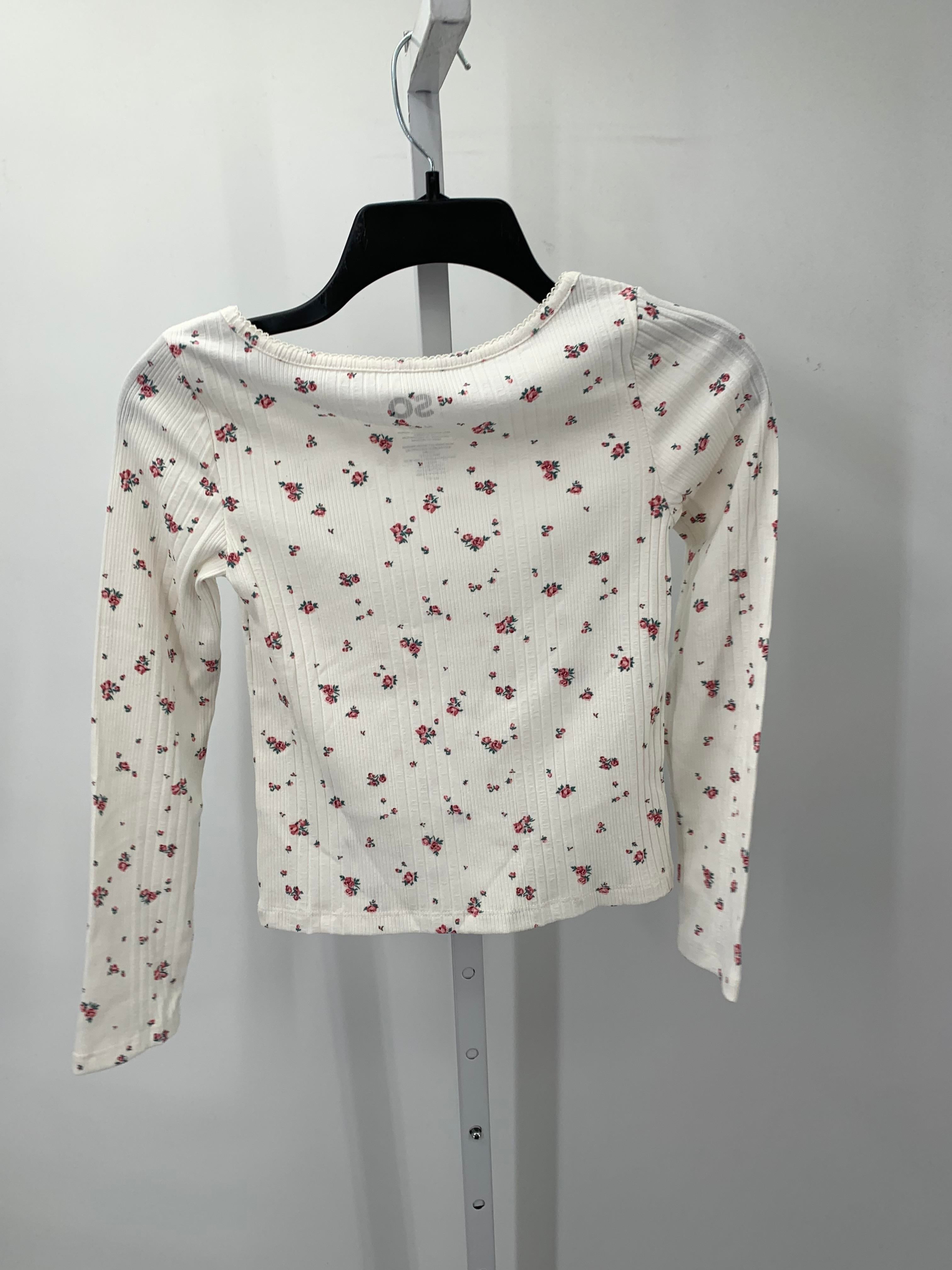 SO Size 8 Girls Long Sleeve Shirt
