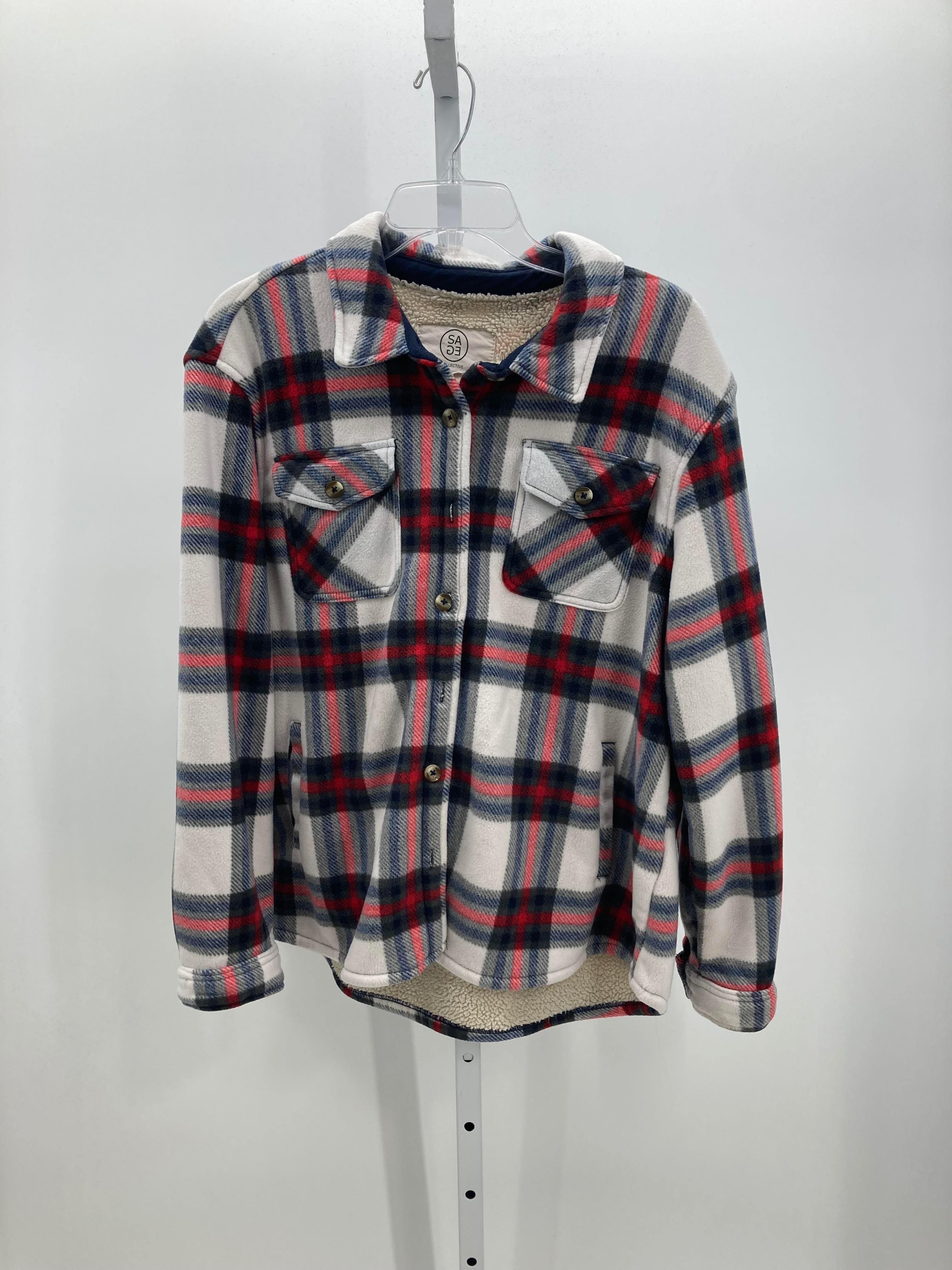 Sage Size Extra Large Misses Fleece Jacket