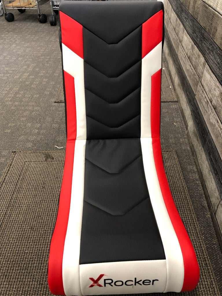 XROCKER FOLDABLE GAMING CHAIR W/HEADSET PORT.