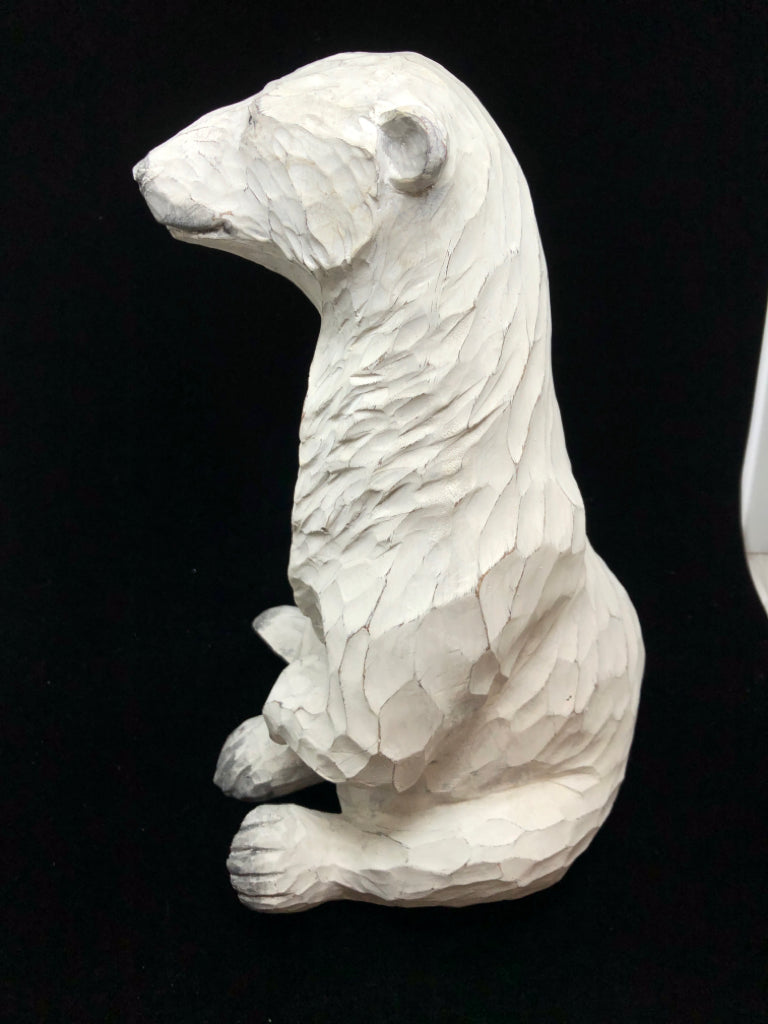 SITTING POLAR BEAR DECOR.