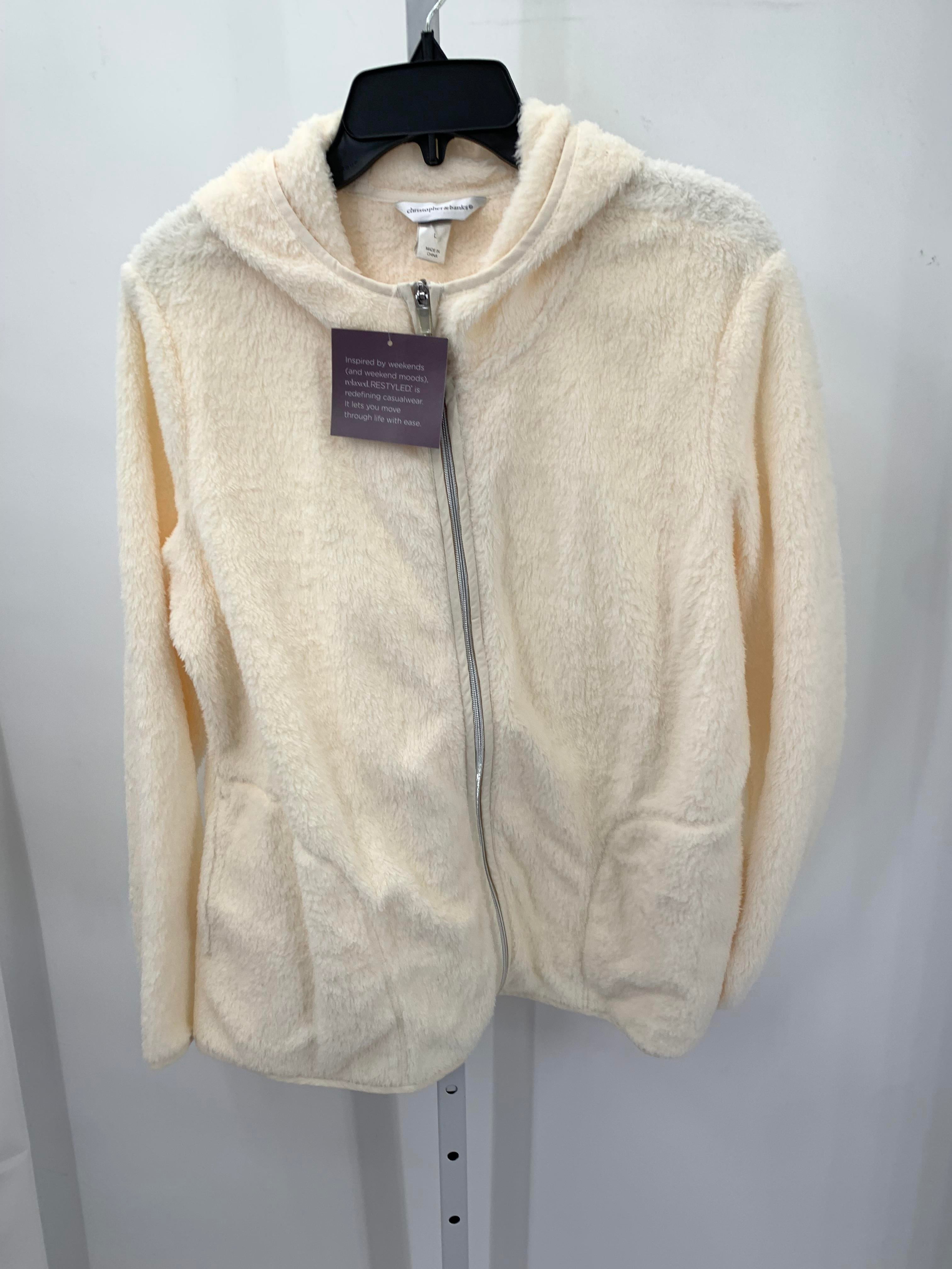 Christopher & Banks Size Large Misses Fleece Jacket