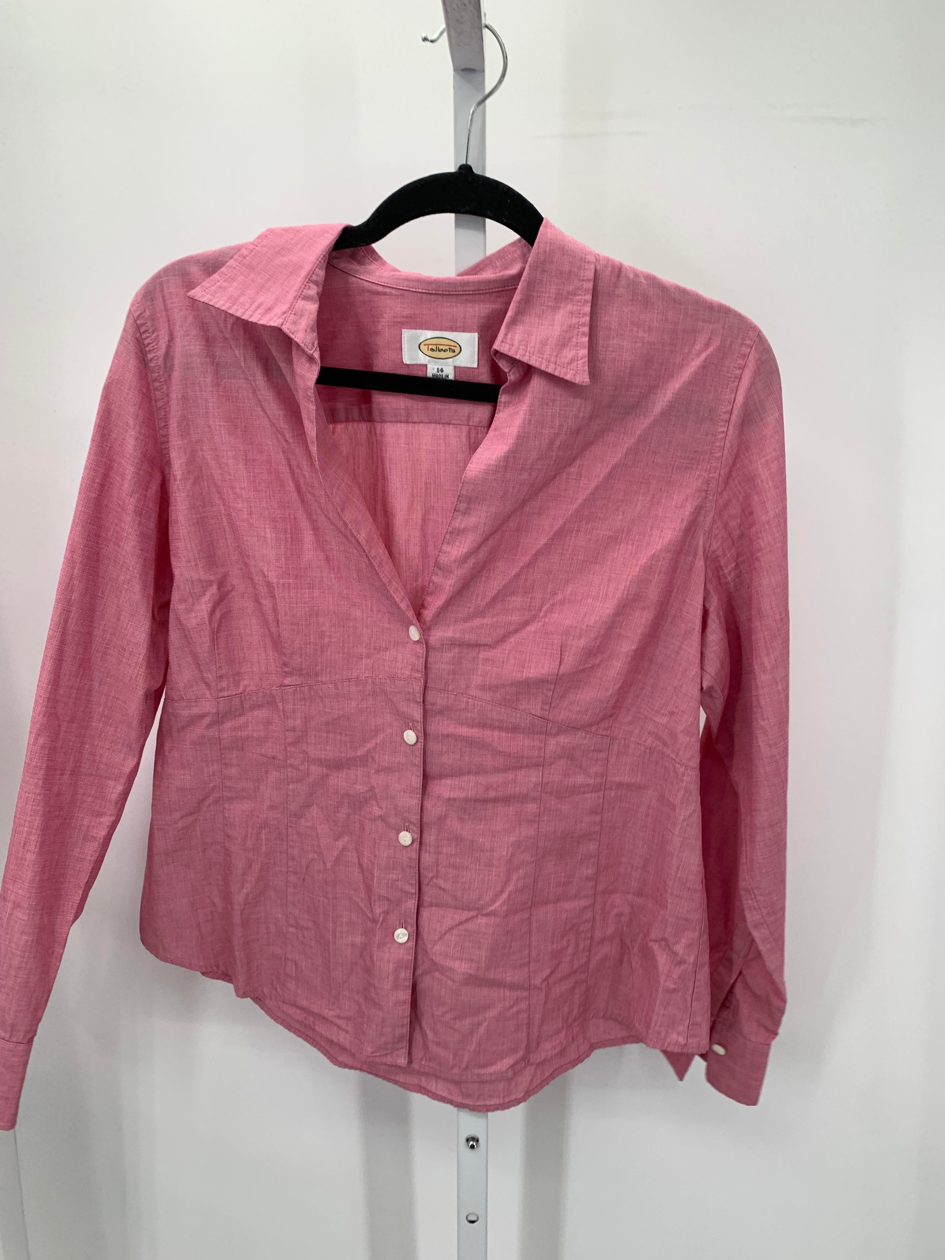 Talbots Size 14 Misses Long Sleeve Shirt