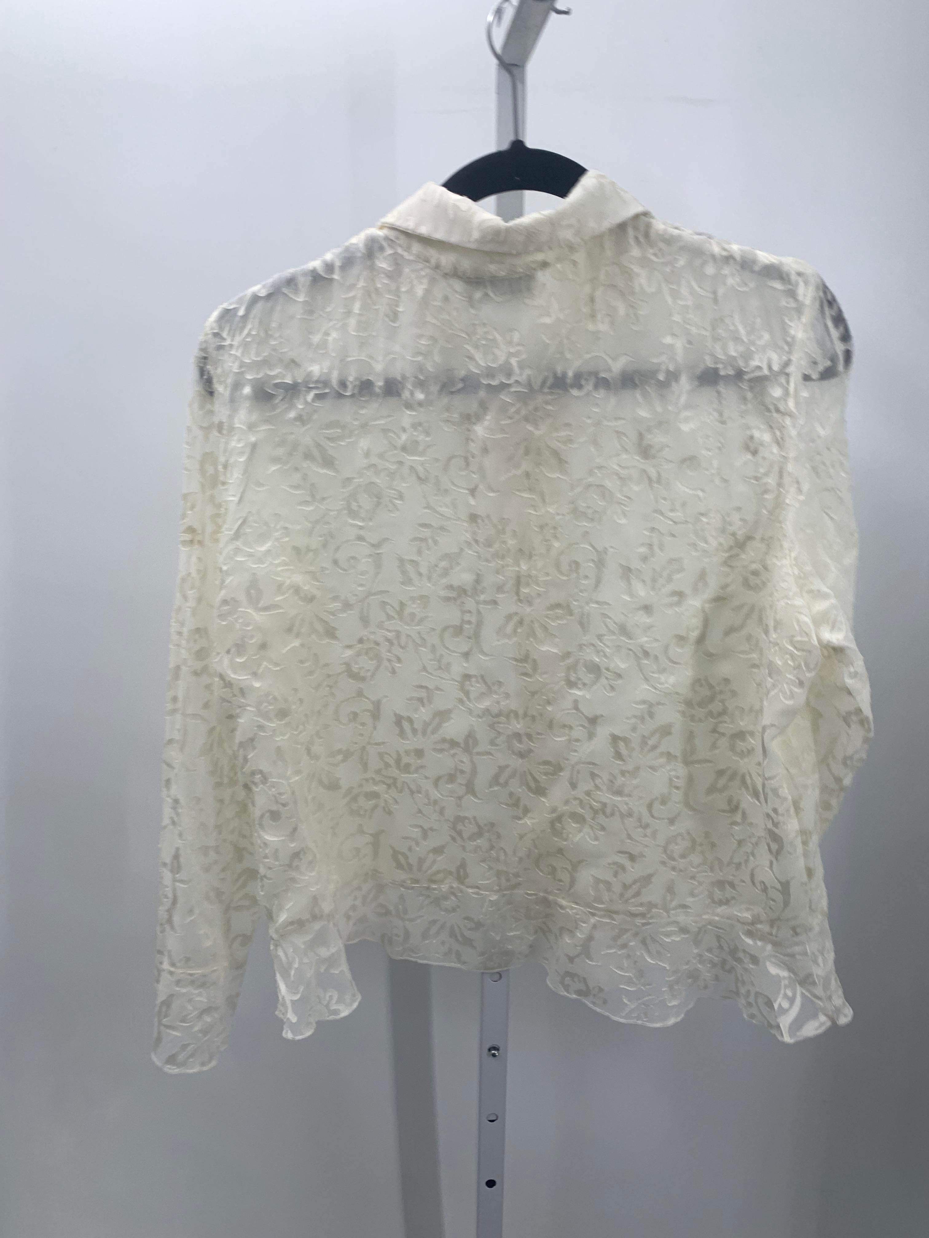 Coldwater Creek Size Large Petite Petite Long Sleeve Shirt