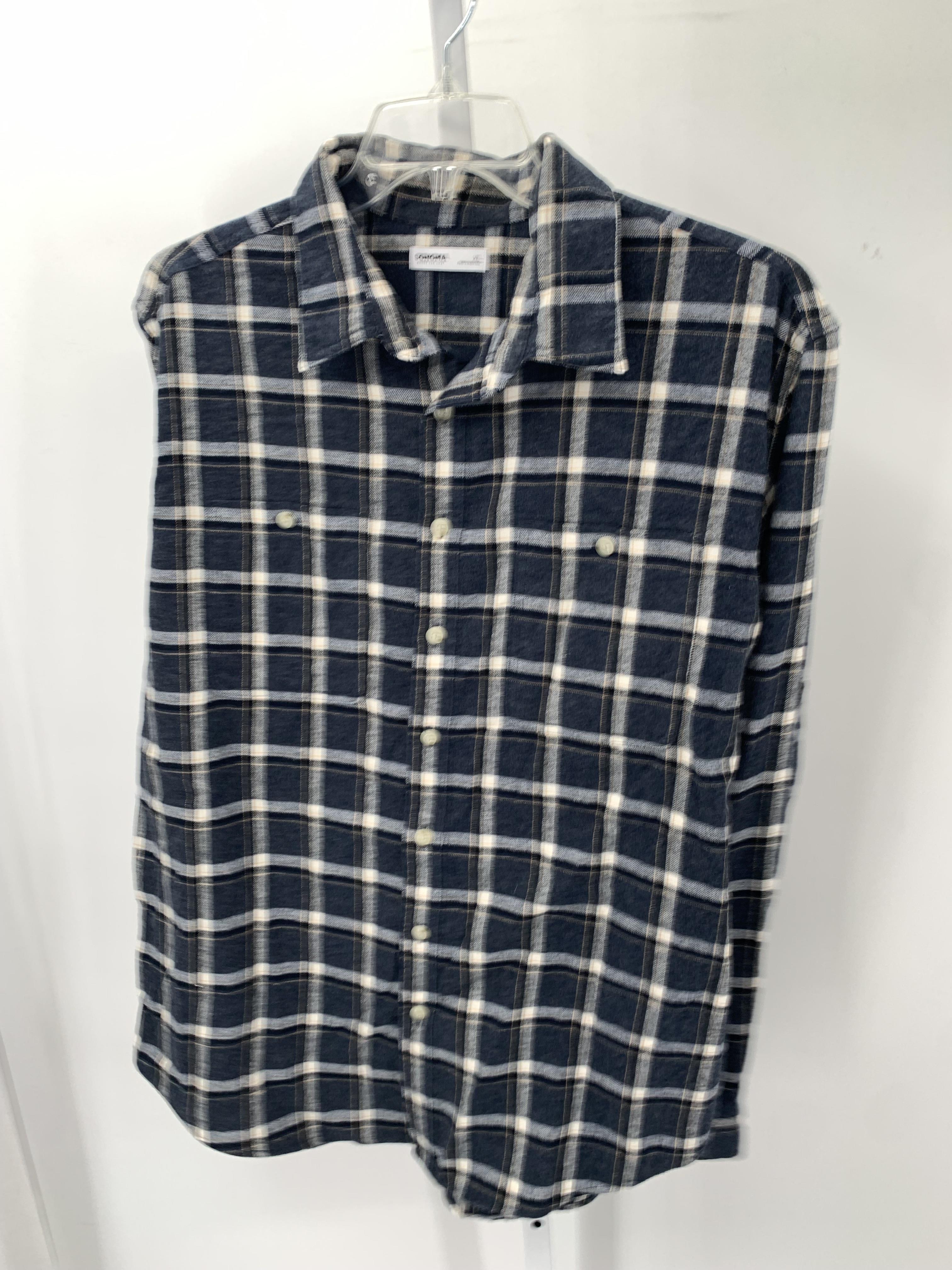 PLAID BTN DOWN